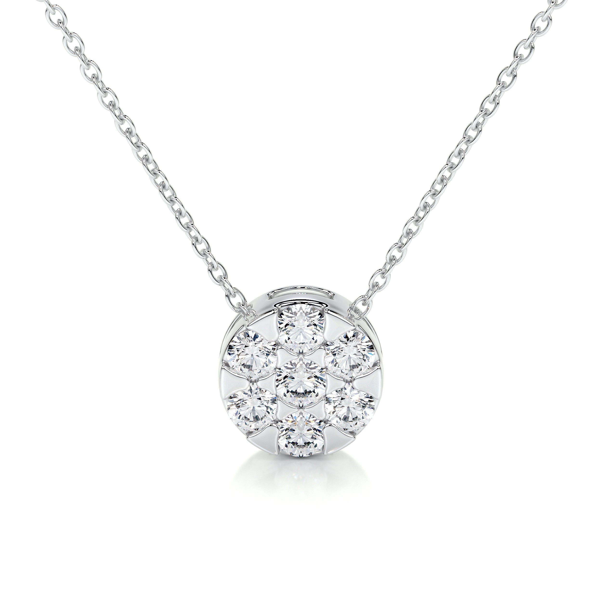 Josie Lab Grown Diamond Pendant (0.50 Carat) -18K White Gold