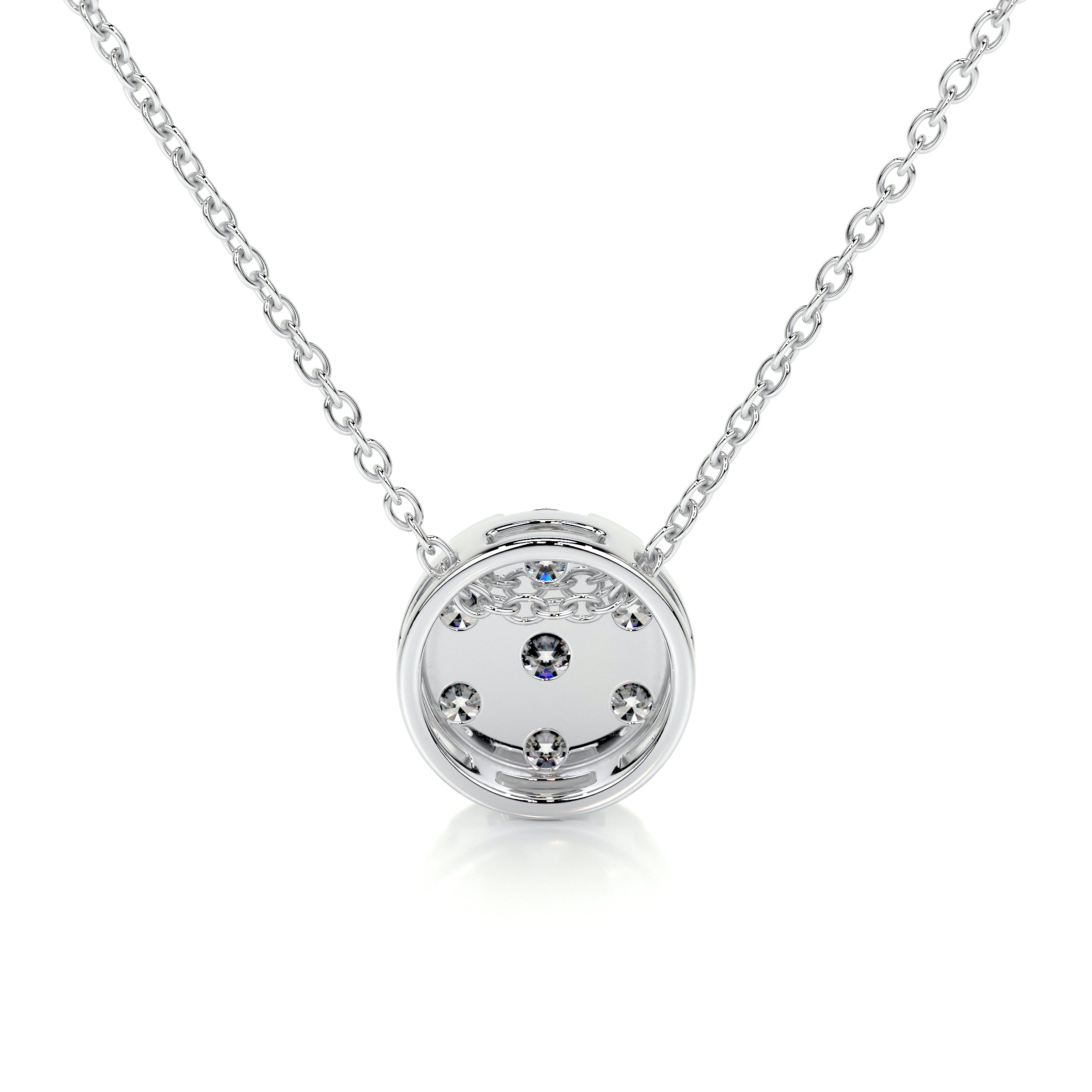 Josie Diamond Pendant (0.50 Carat) -14K White Gold