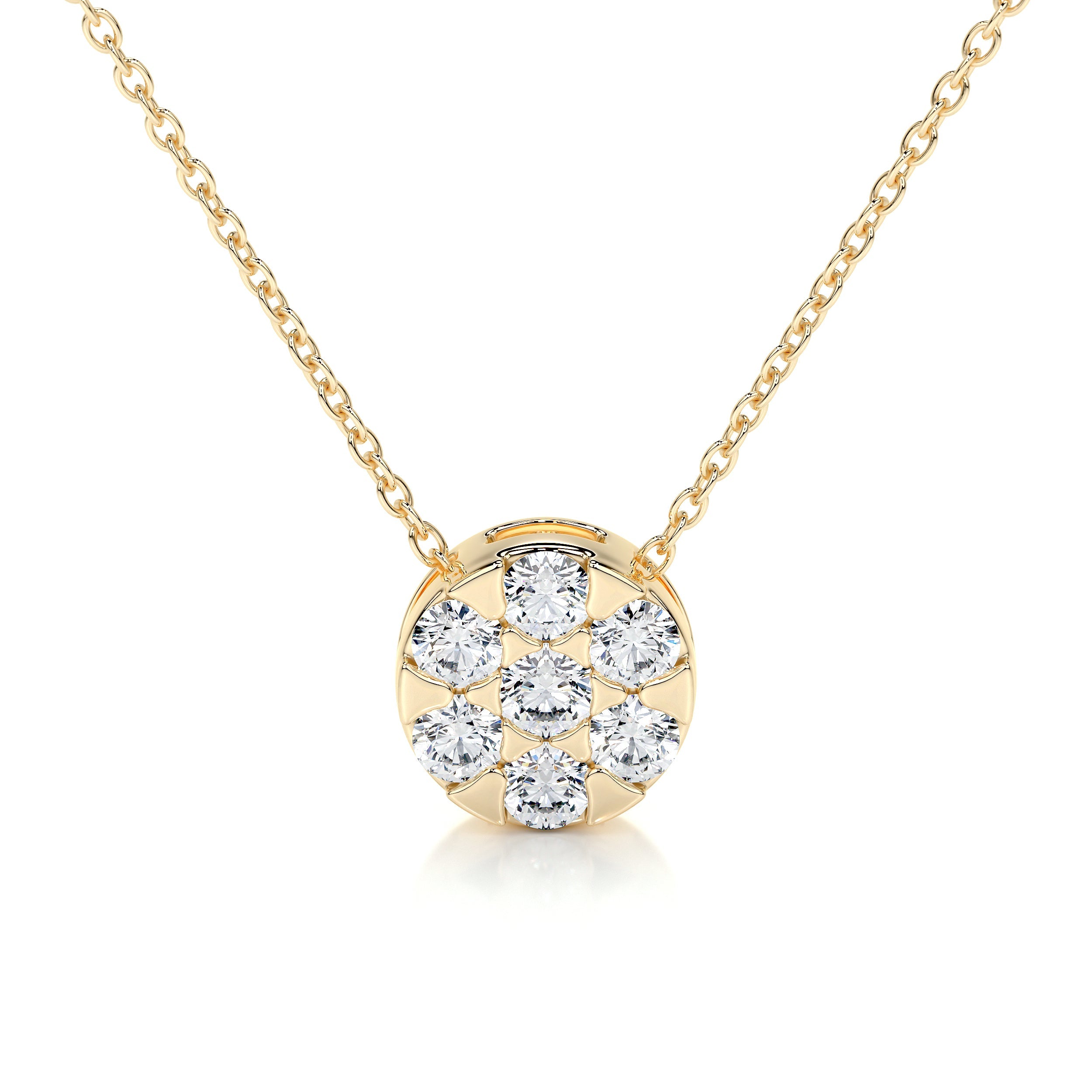 Josie Lab Grown Diamond Pendant (0.50 Carat) -18K Yellow Gold