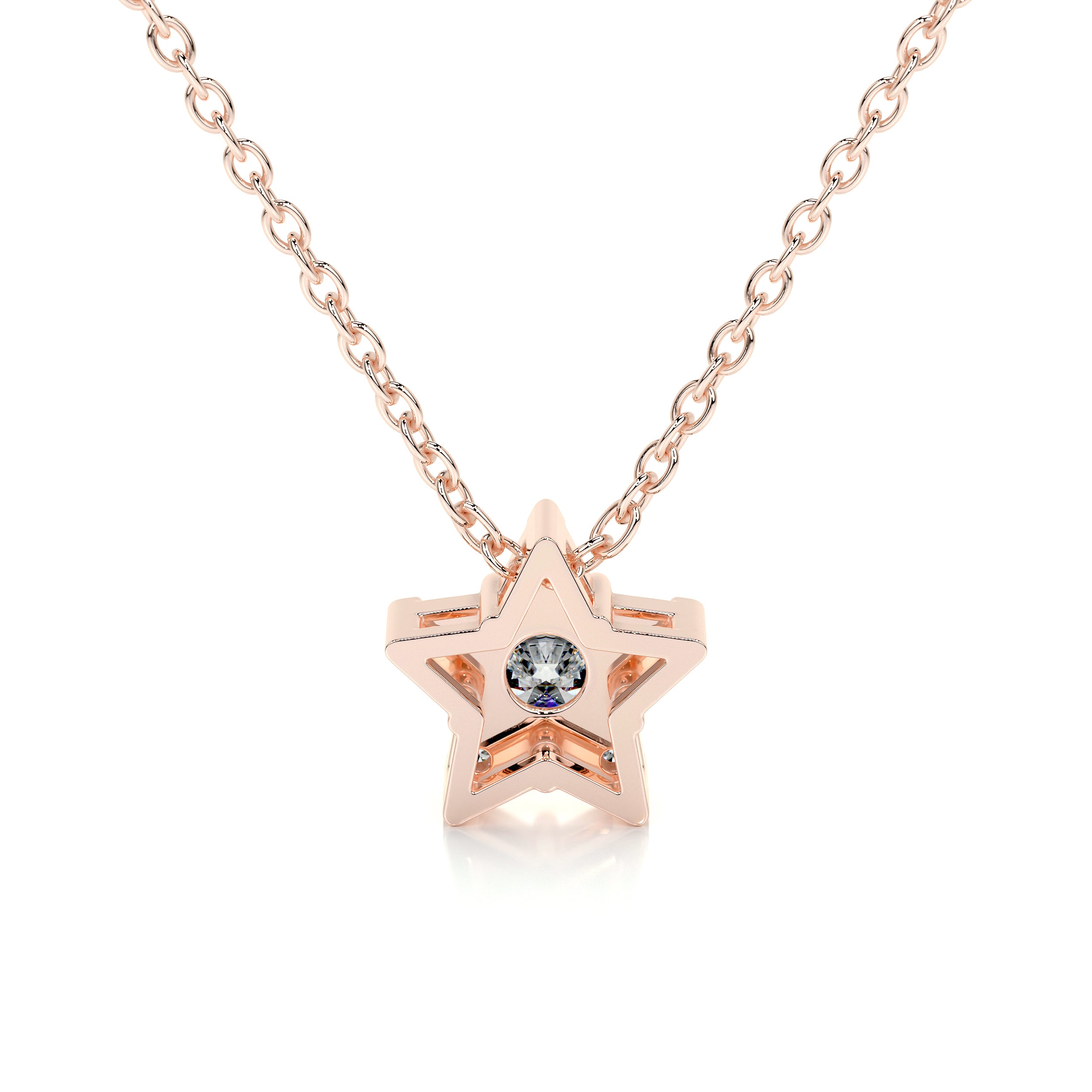 Robbie Diamond Pendant (0.30 Carat) -14K Rose Gold