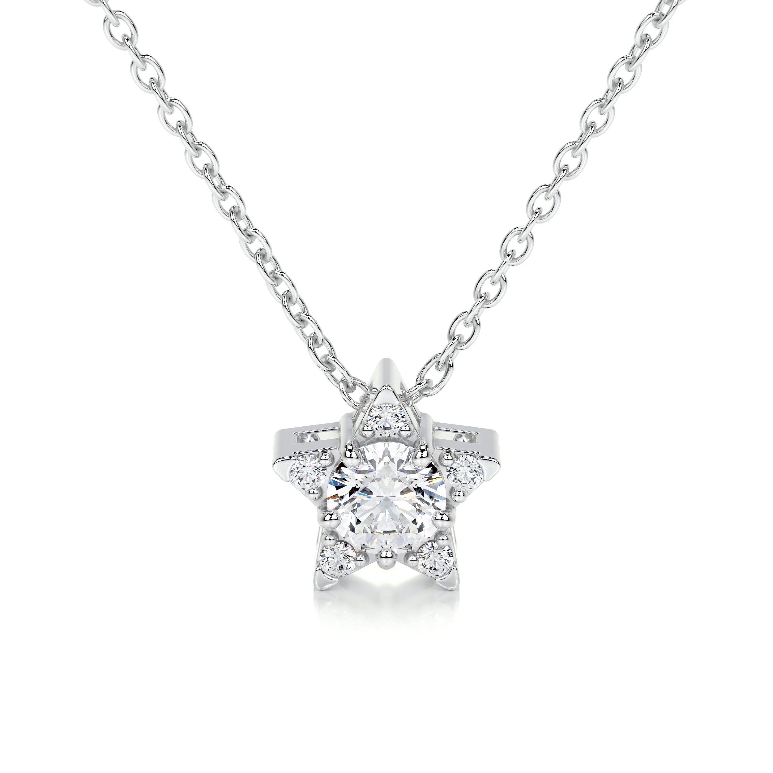 Robbie Lab Grown Diamond Pendant (0.30 Carat) -14K White Gold