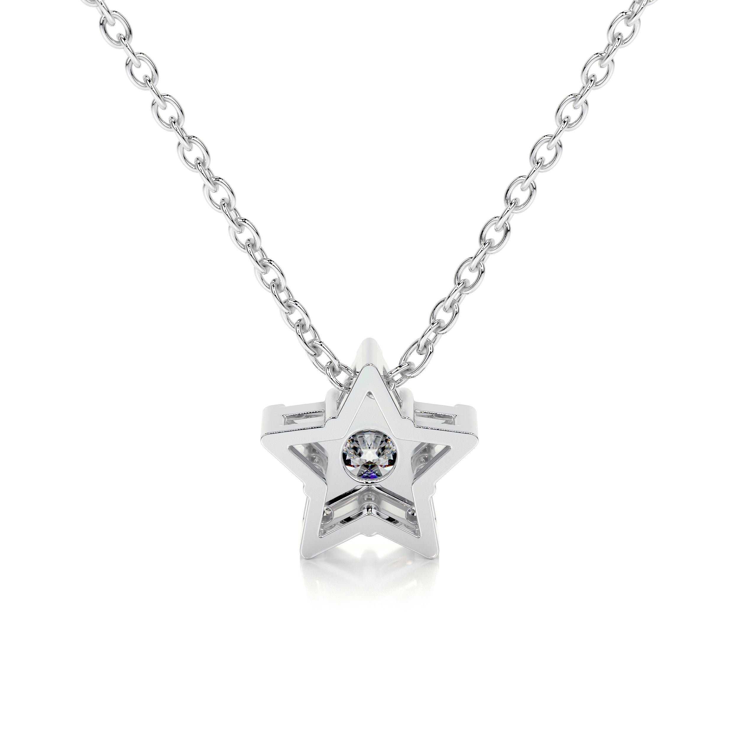 Robbie Diamond Pendant (0.30 Carat) -14K White Gold