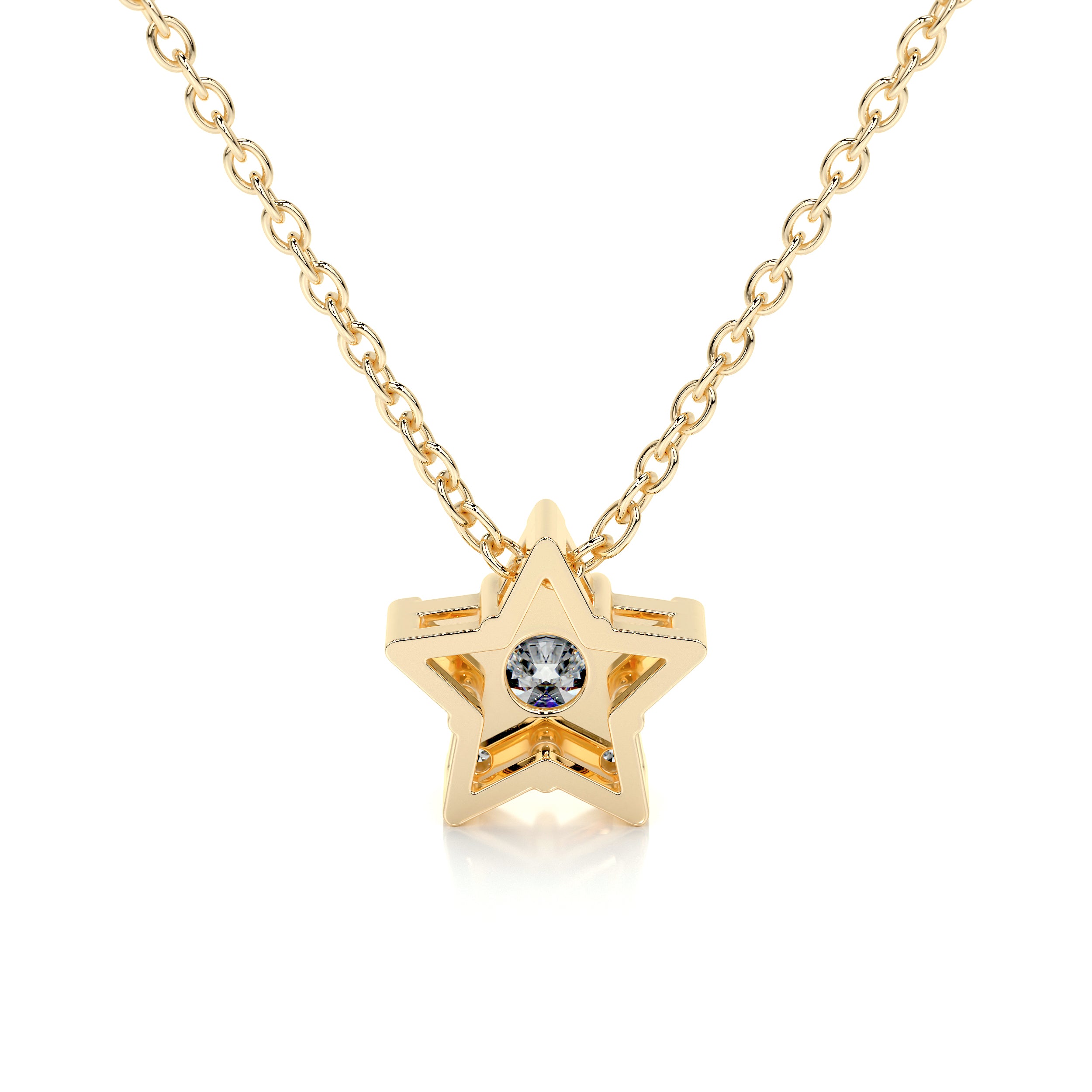 Robbie Diamond Pendant (0.30 Carat) -18K Yellow Gold