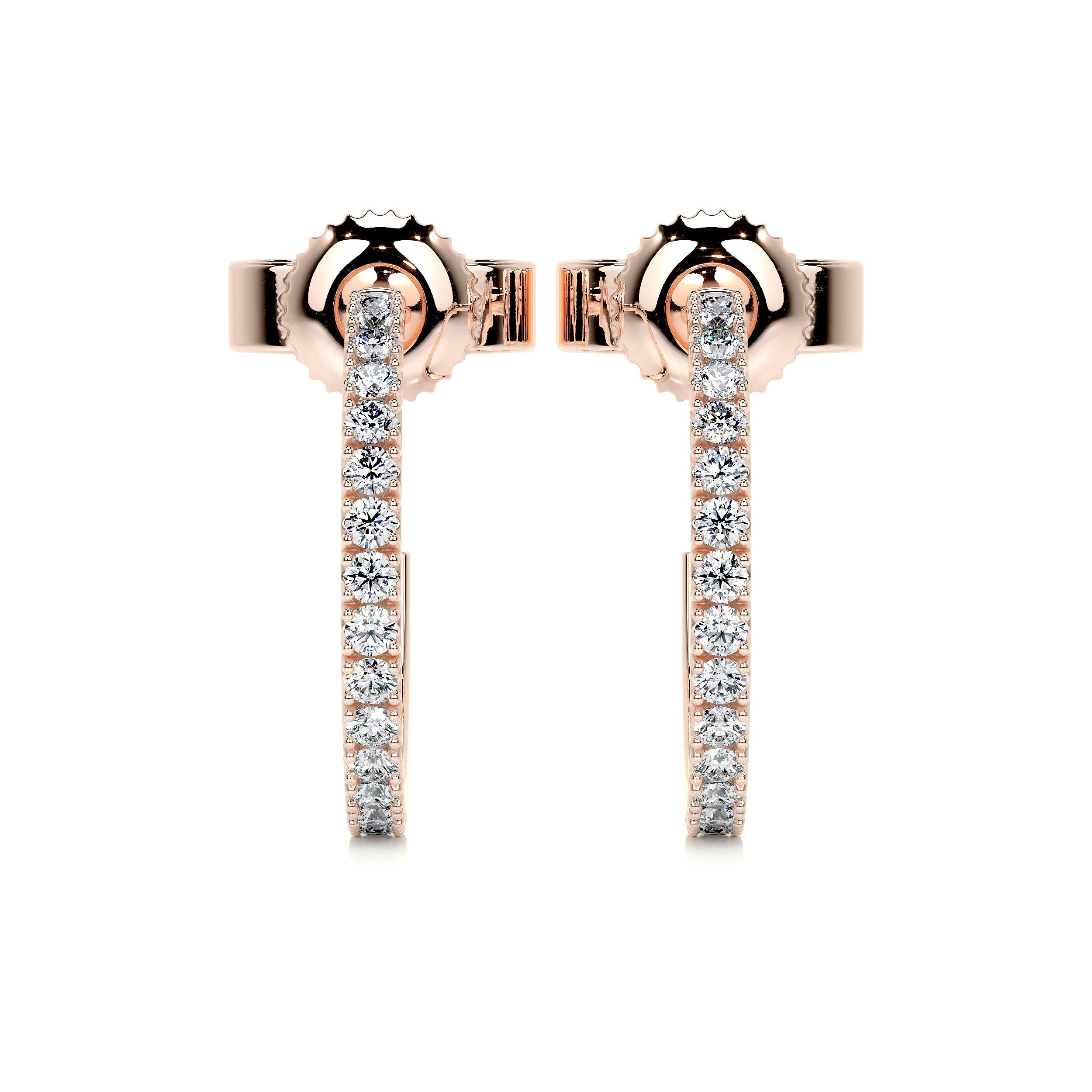 Nicole Lab Grown Diamond Earrings (0.50 Carat) -14K Rose Gold