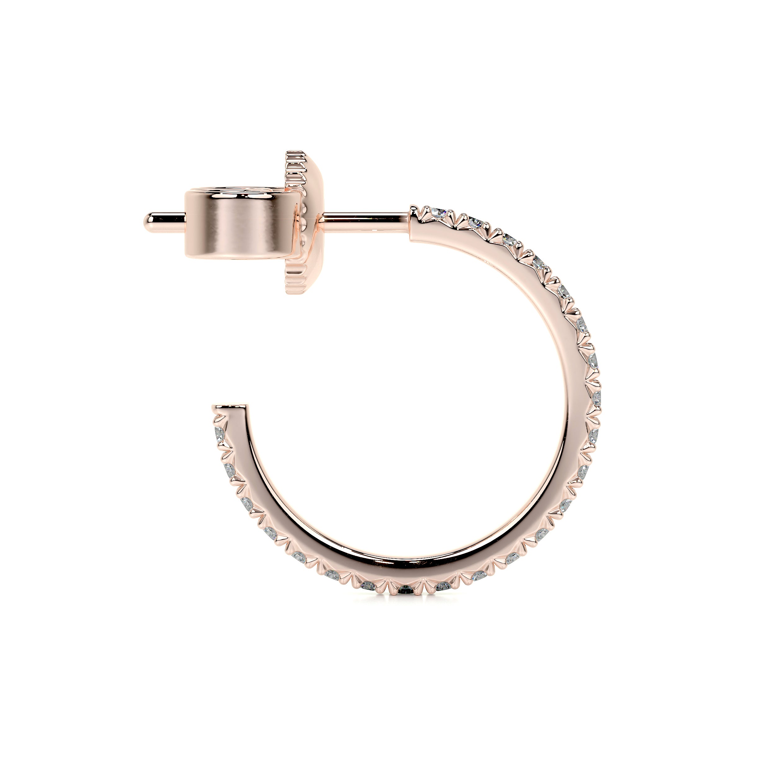 Nicole Lab Grown Diamond Earrings (0.50 Carat) -14K Rose Gold