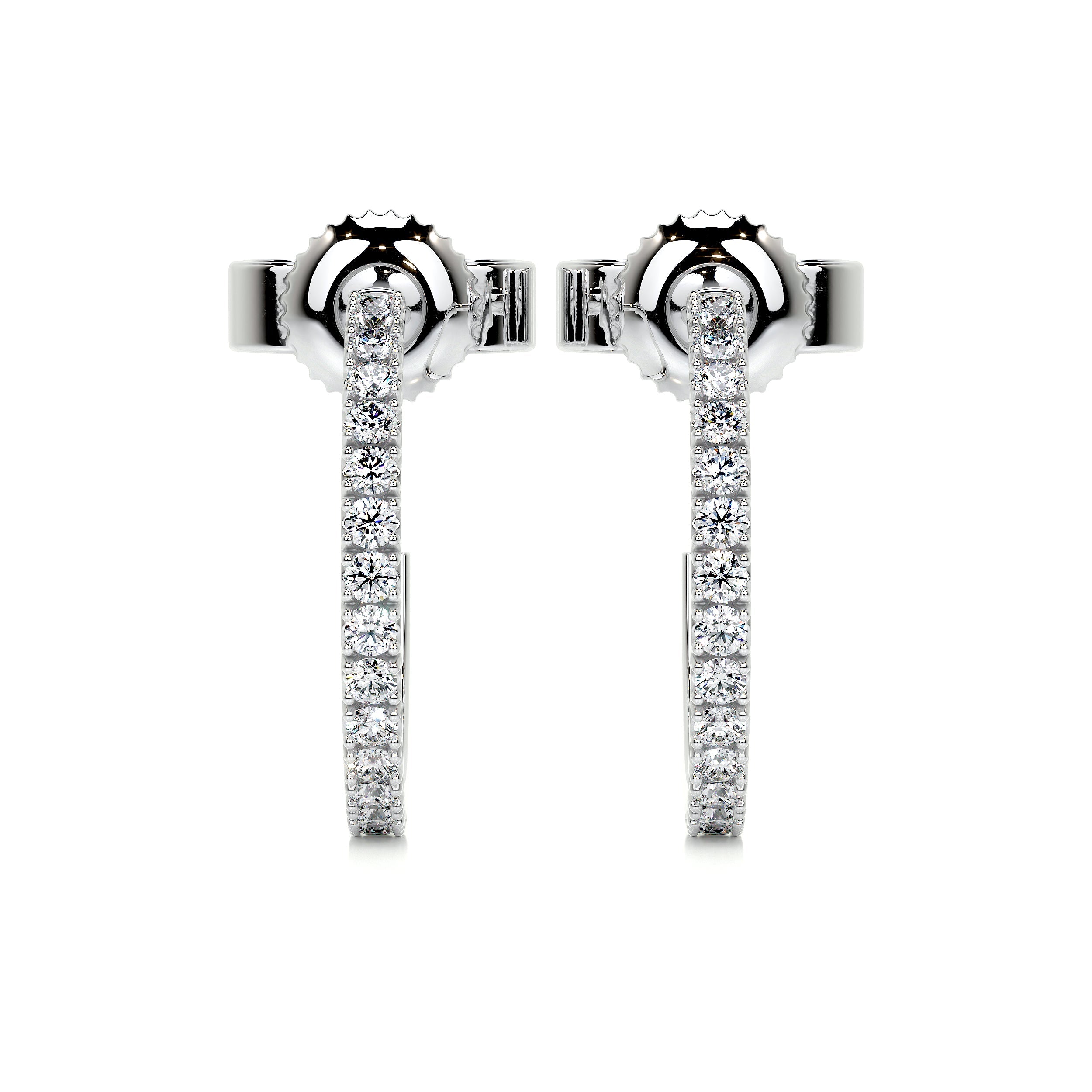Nicole Lab Grown Diamond Earrings (0.50 Carat) -14K White Gold