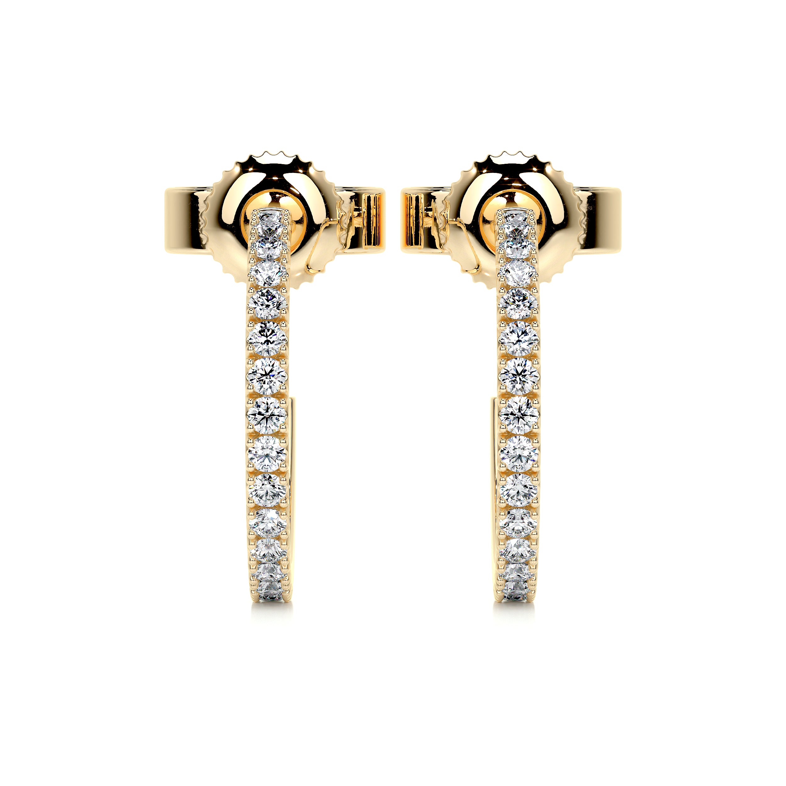Nicole Diamond Earrings (0.50 Carat) -18K Yellow Gold