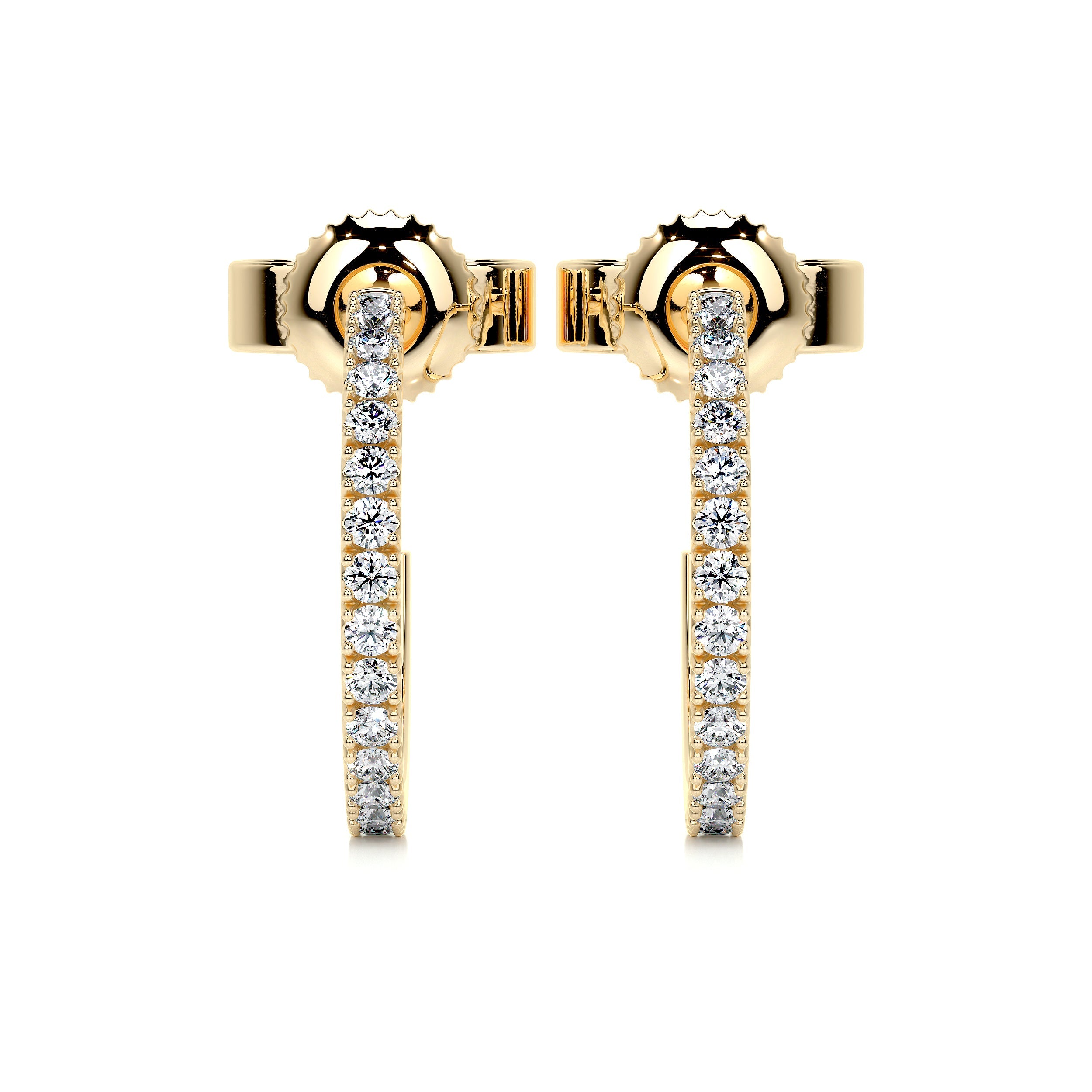 Nicole Lab Grown Diamond Earrings (0.50 Carat) -18K Yellow Gold