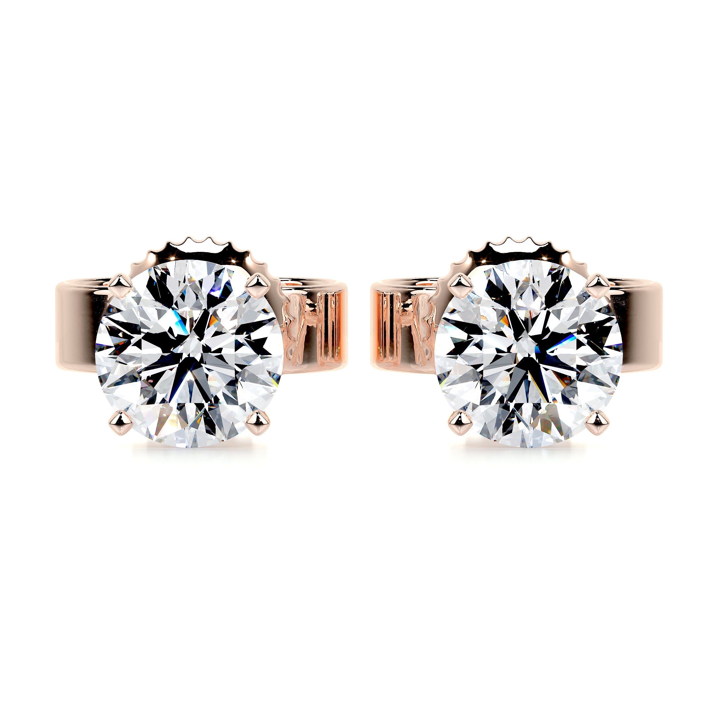 Allen Lab Grown Diamond Earrings -14K Rose Gold