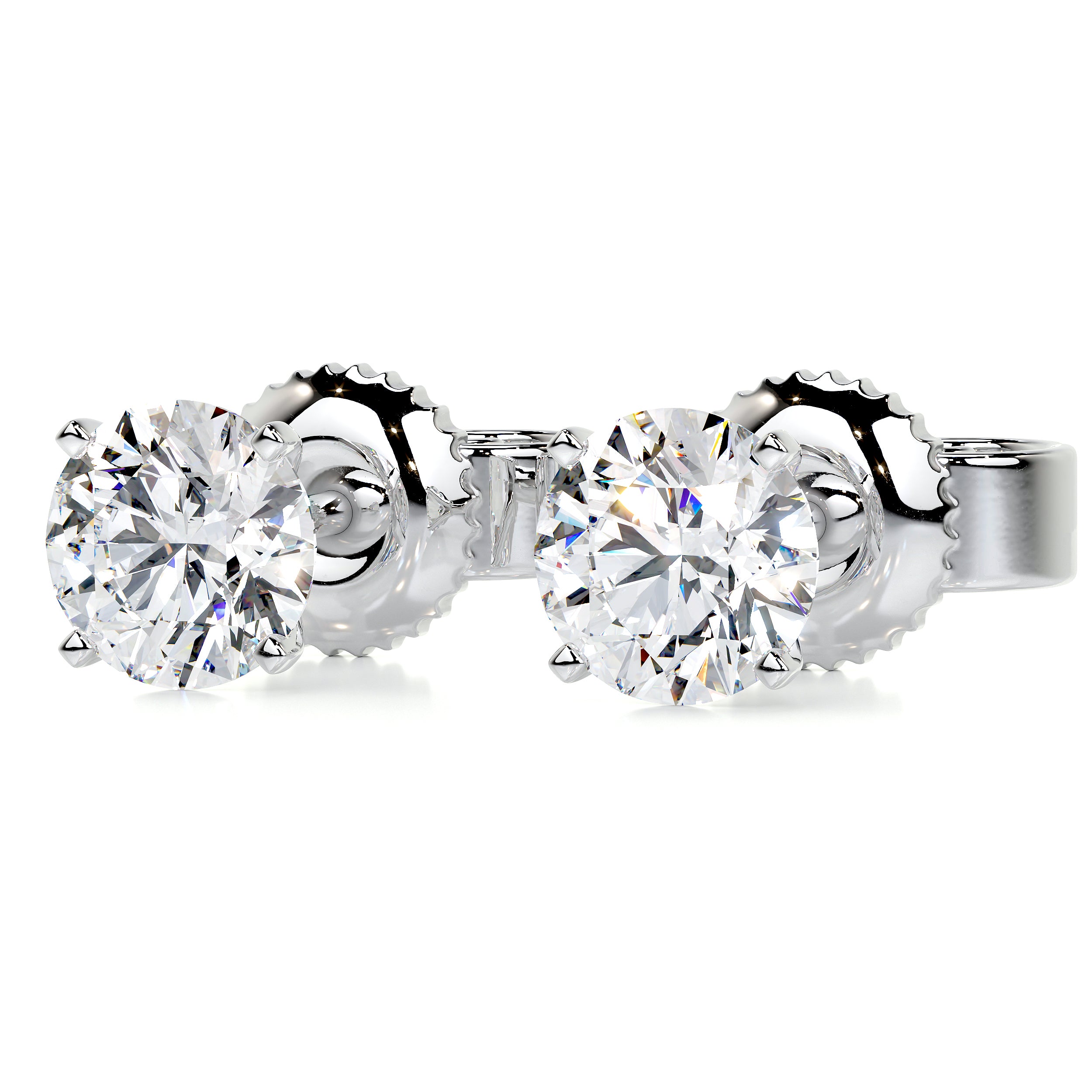 Allen Lab Grown Diamond Earrings -18K White Gold
