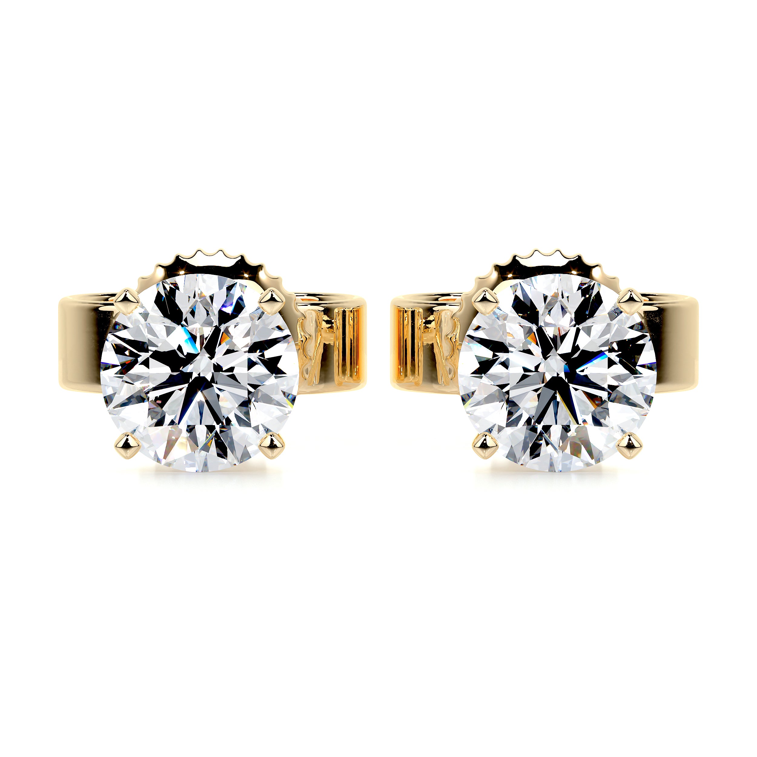 Allen Diamond Earrings -18K Yellow Gold