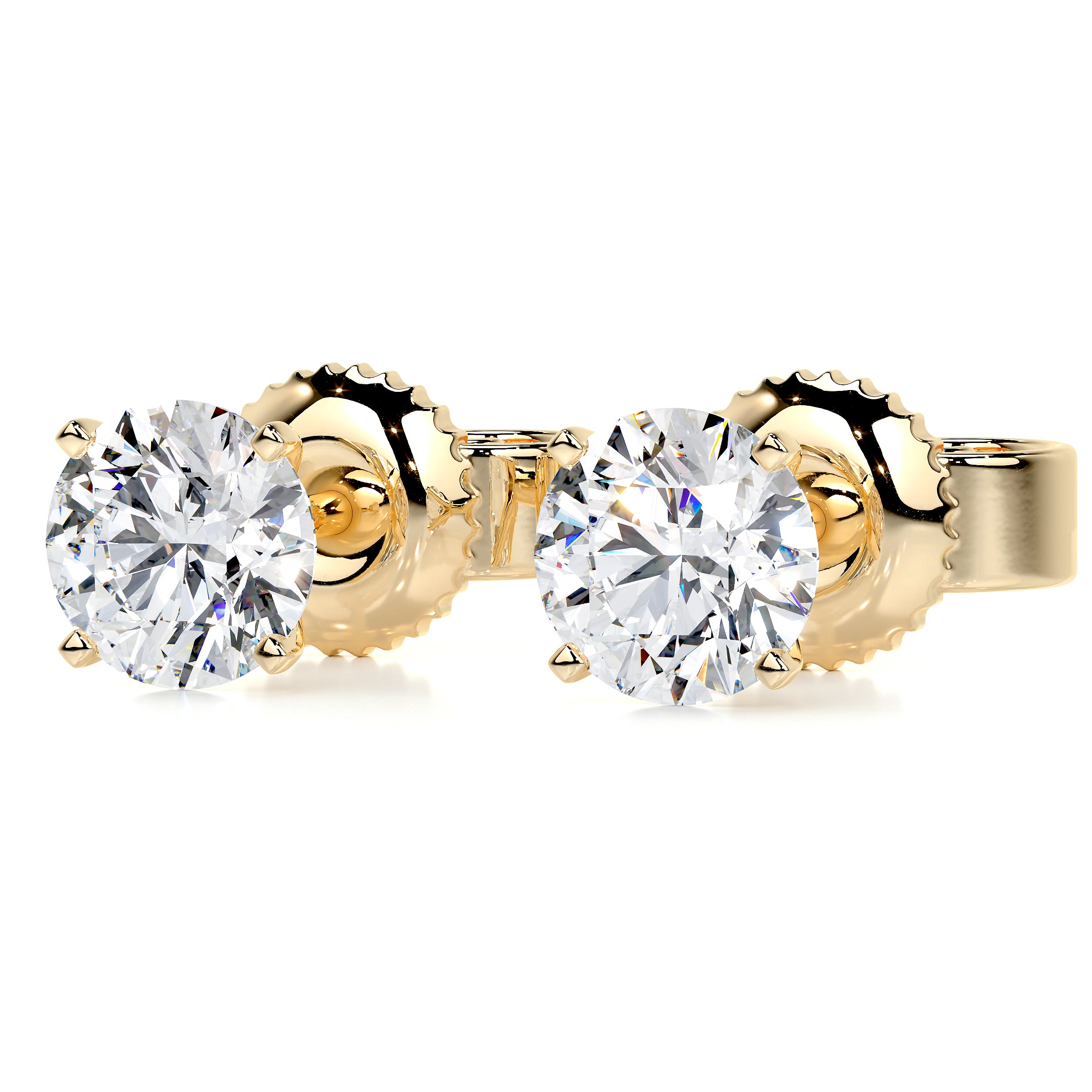 Allen Diamond Earrings -18K Yellow Gold