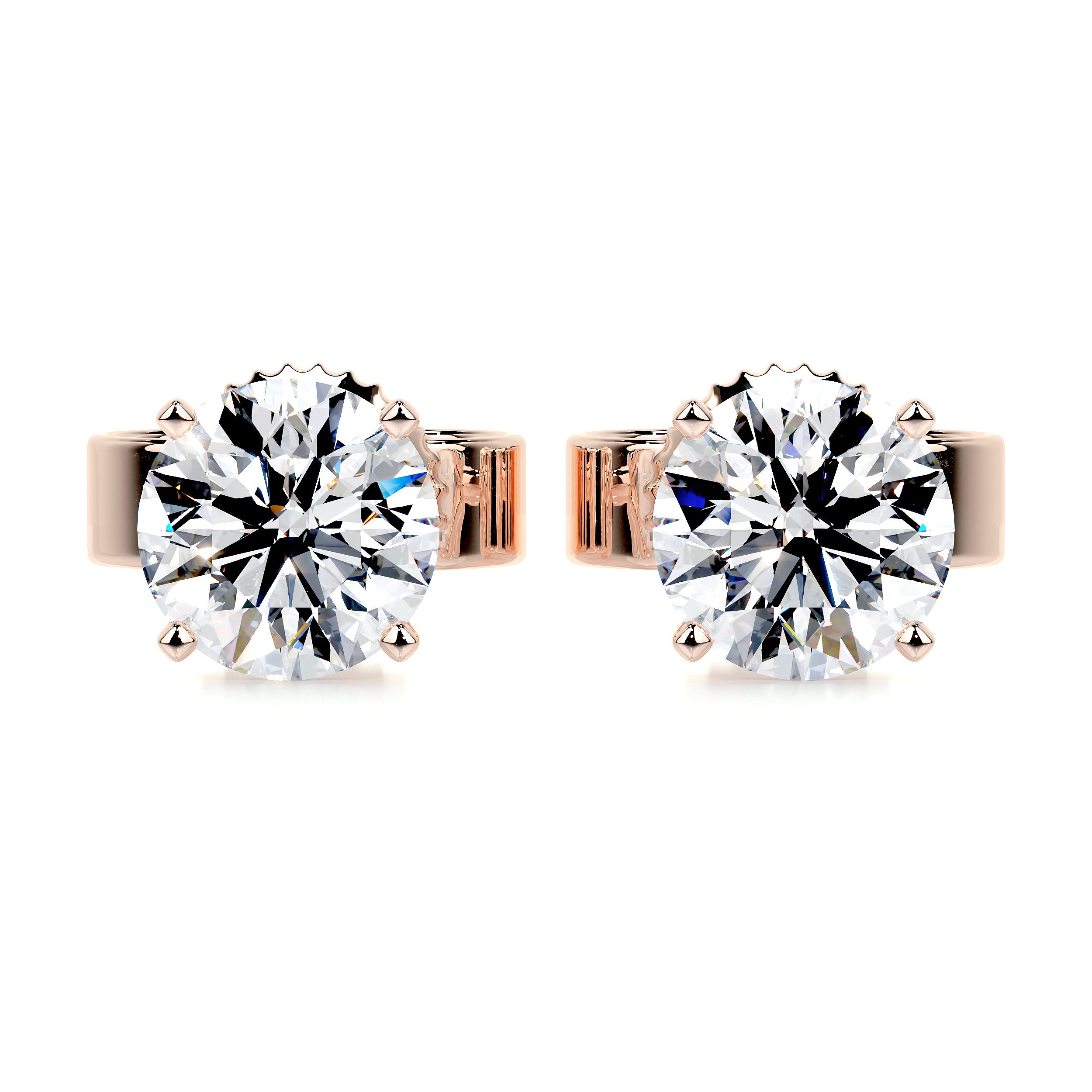 Allen Diamond Earrings -14K Rose Gold