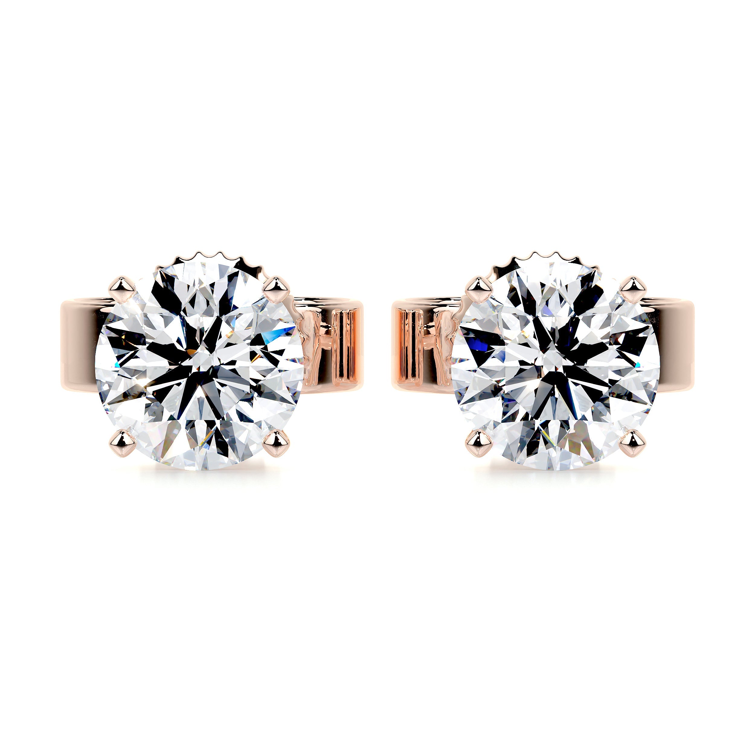 Allen Lab Grown Diamond Earrings -14K Rose Gold