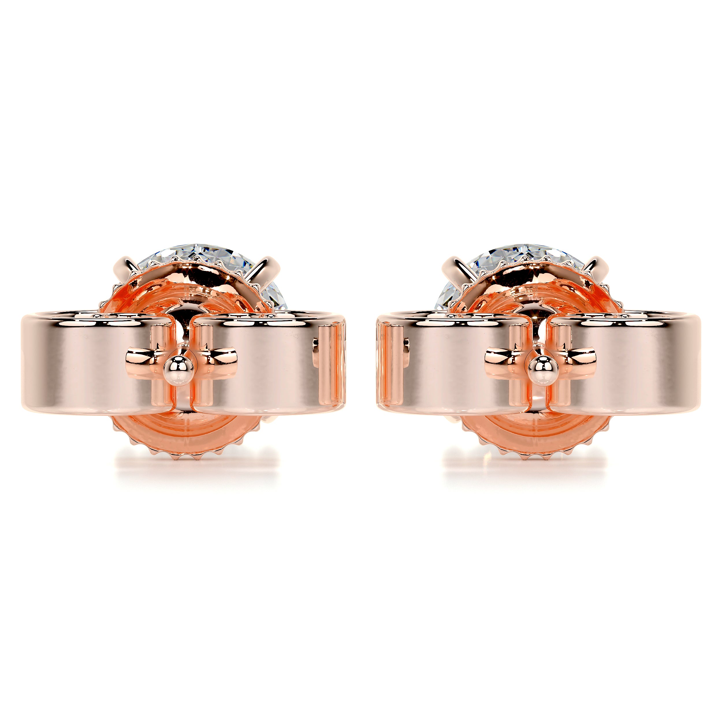 Allen Diamond Earrings -14K Rose Gold