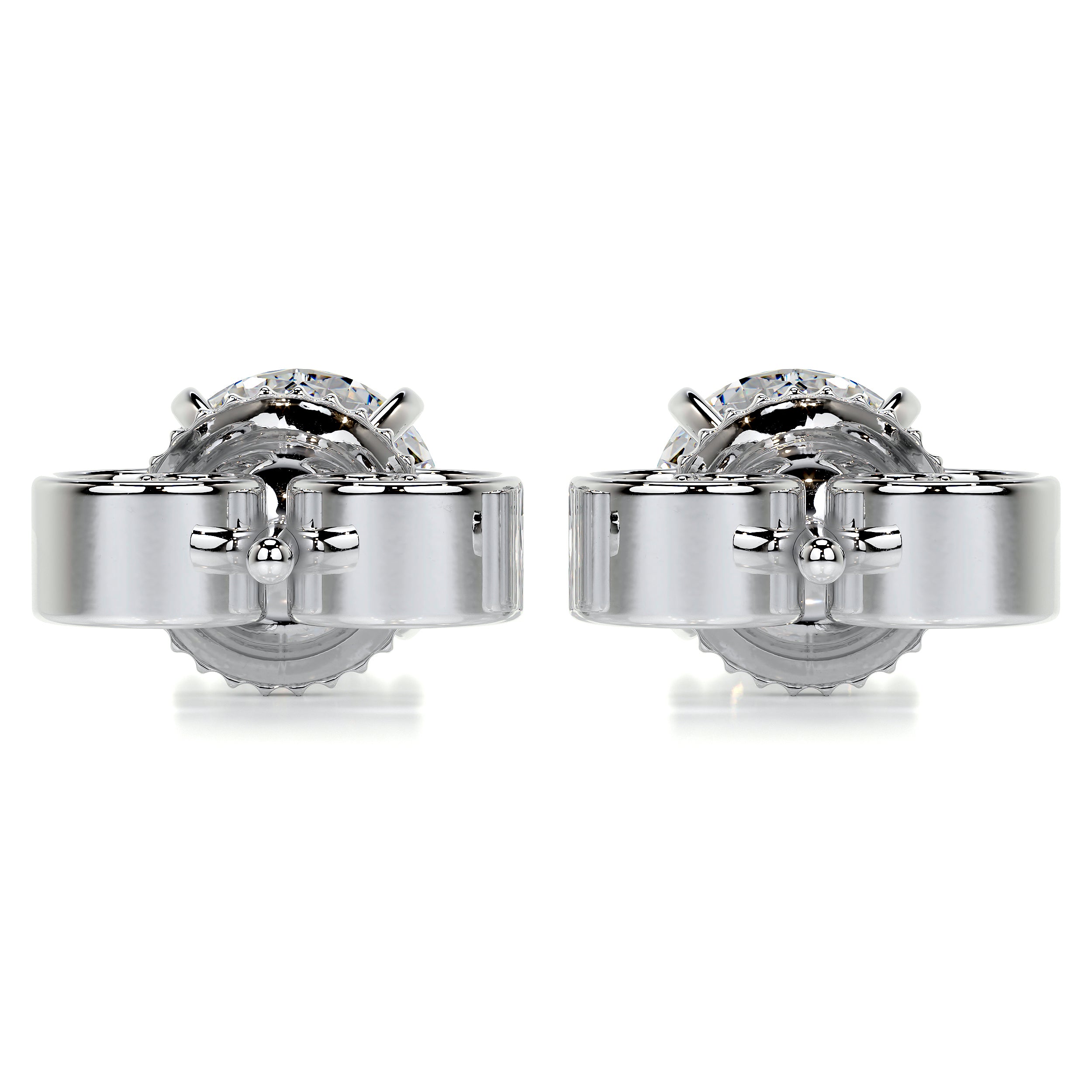 Allen Diamond Earrings -14K White Gold