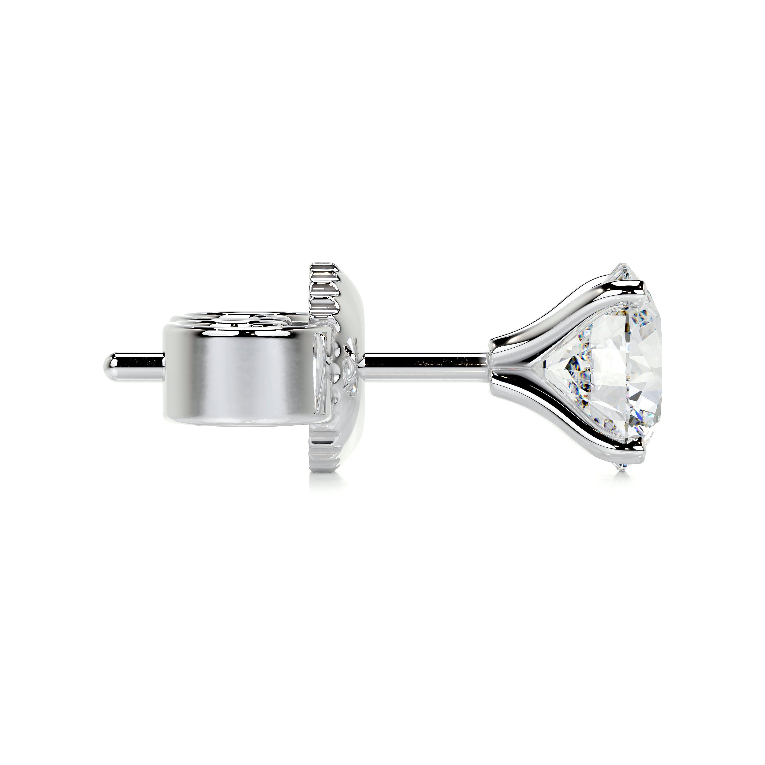 Allen Diamond Earrings -18K White Gold
