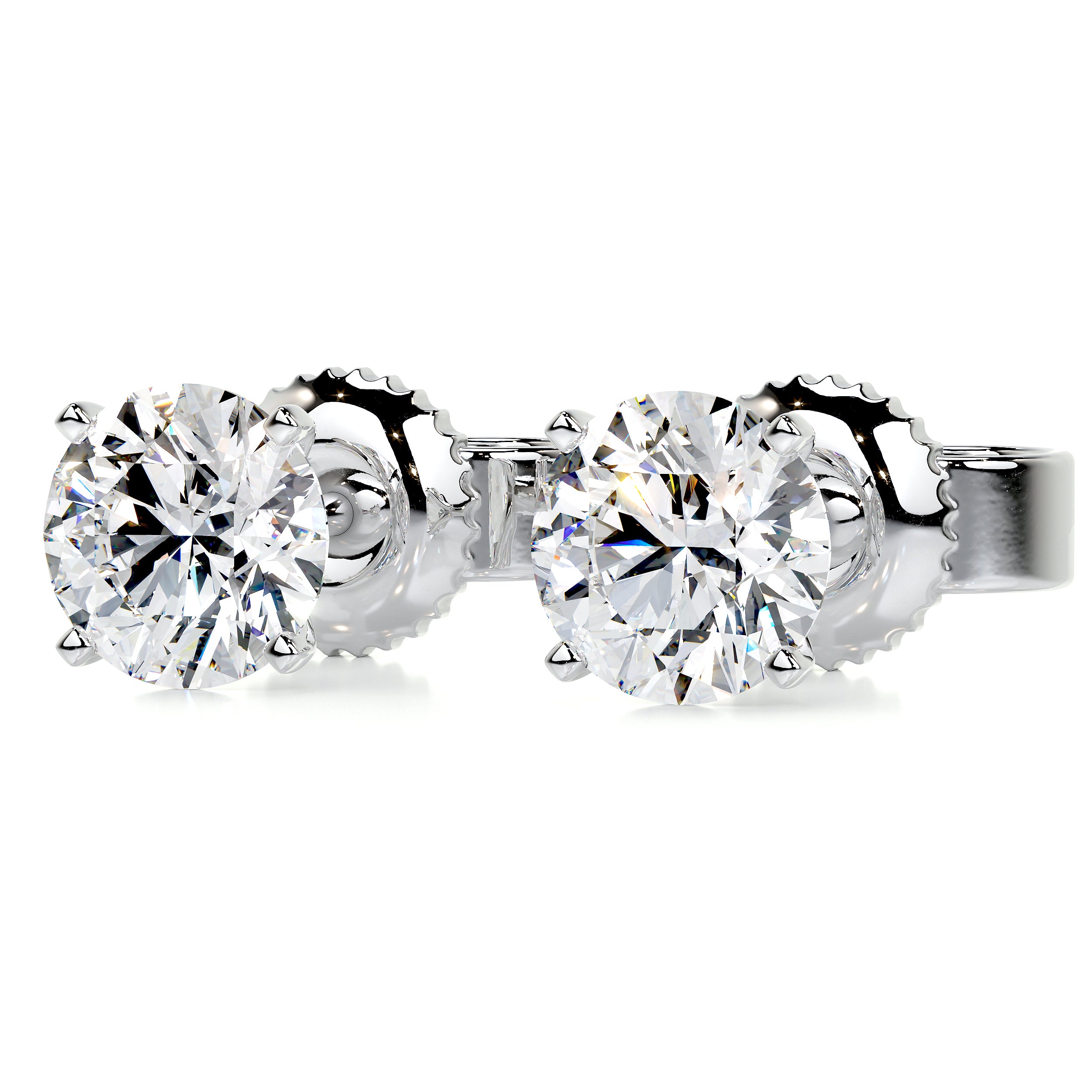Allen Diamond Earrings -14K White Gold