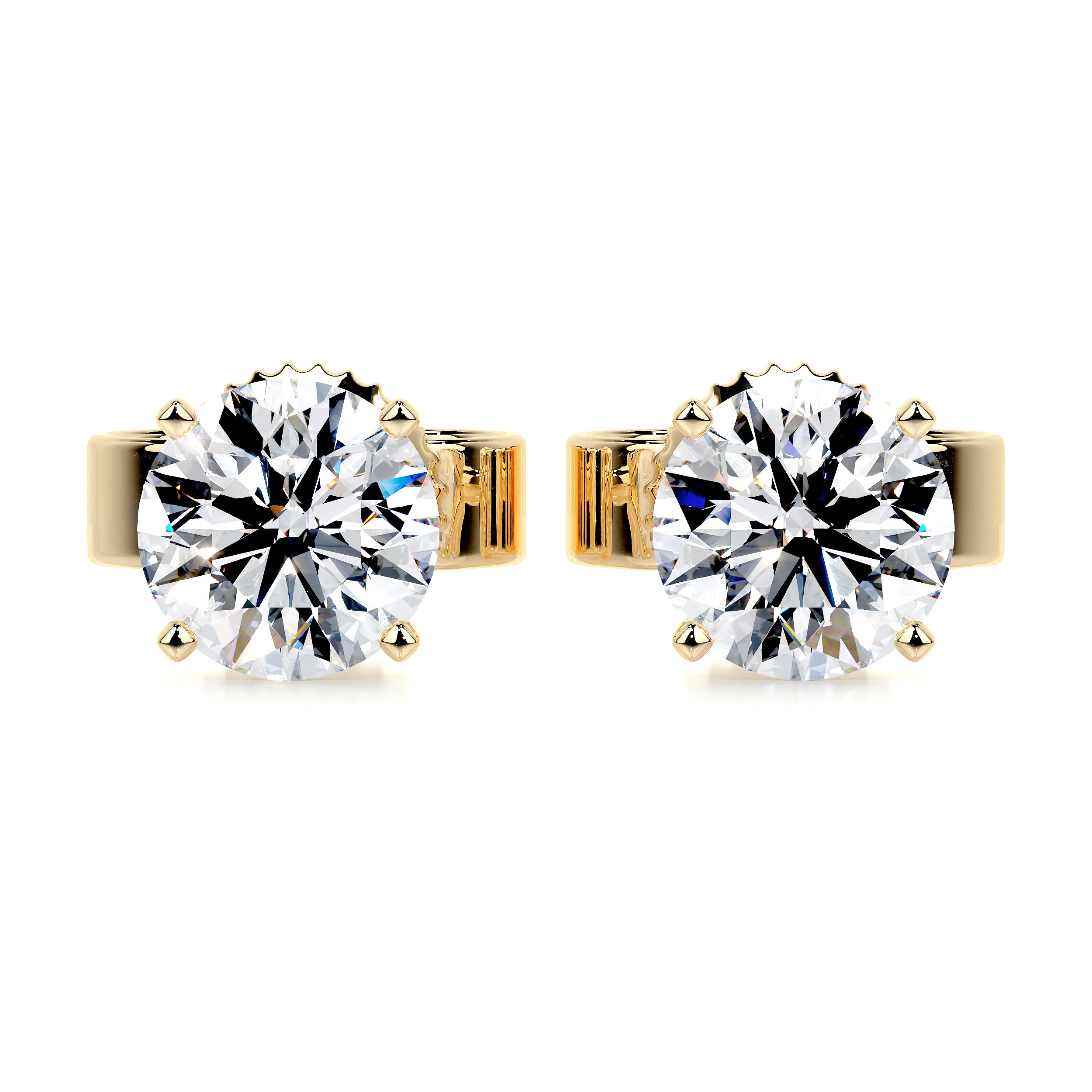 Allen Diamond Earrings -18K Yellow Gold