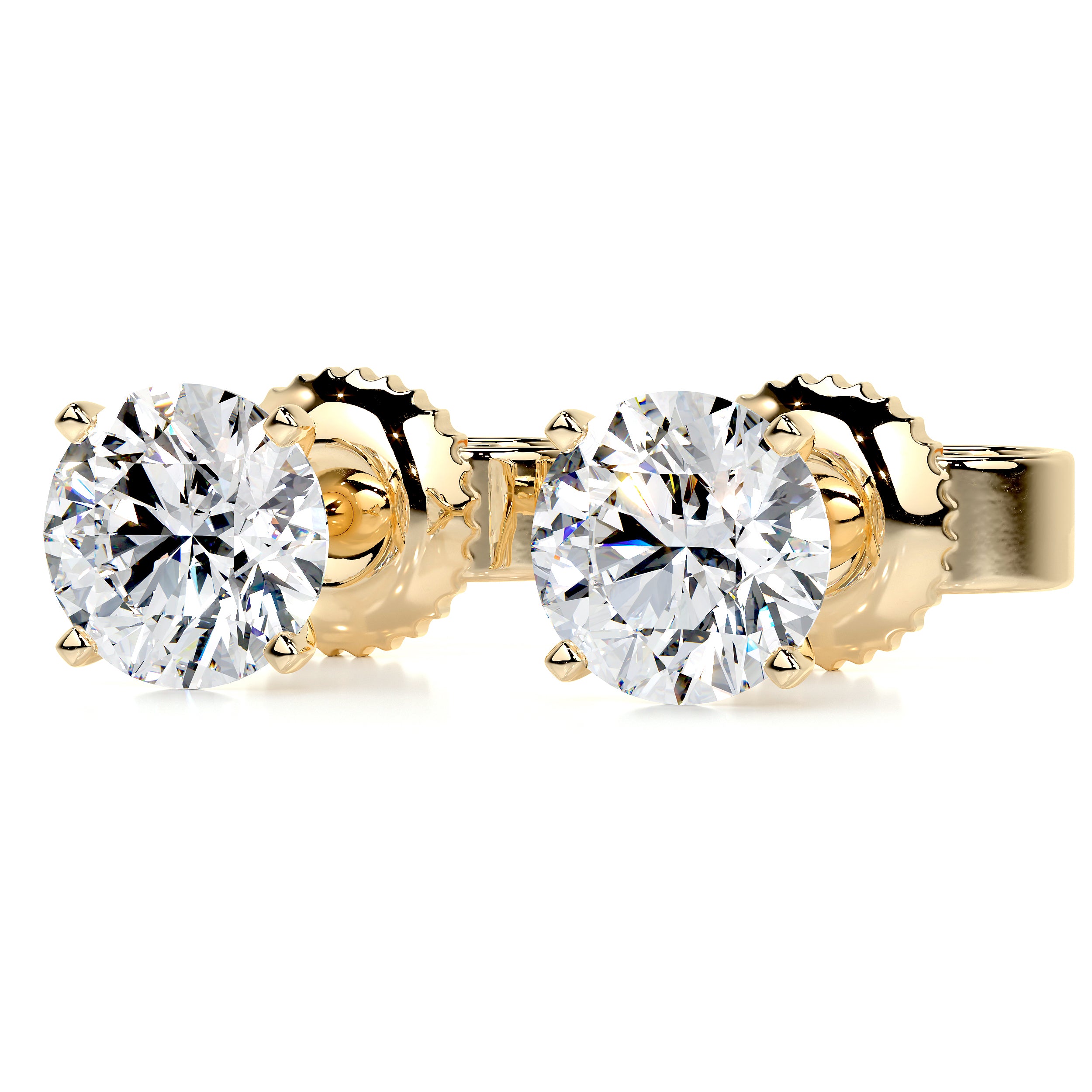 Allen Diamond Earrings -18K Yellow Gold