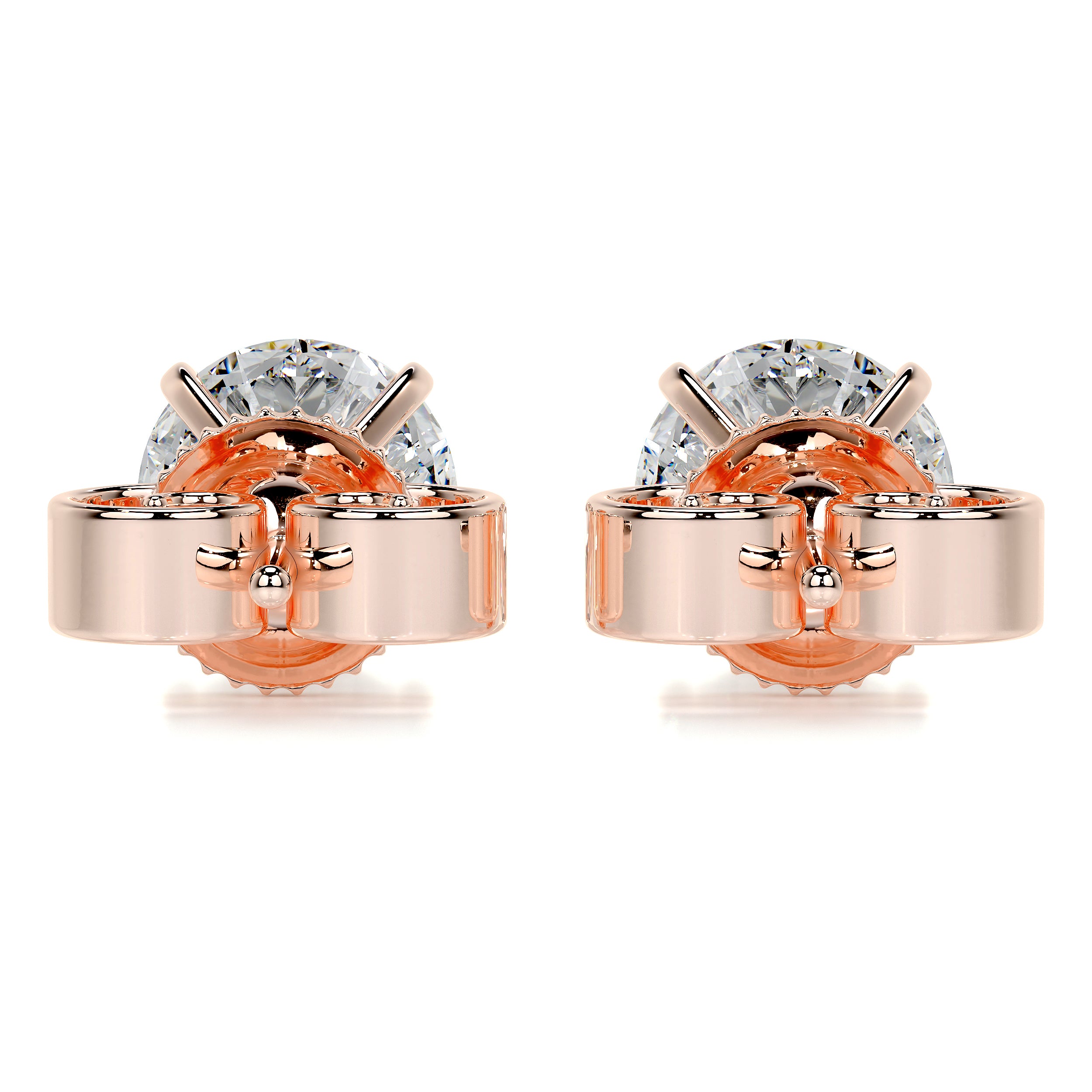 Allen Diamond Earrings -14K Rose Gold