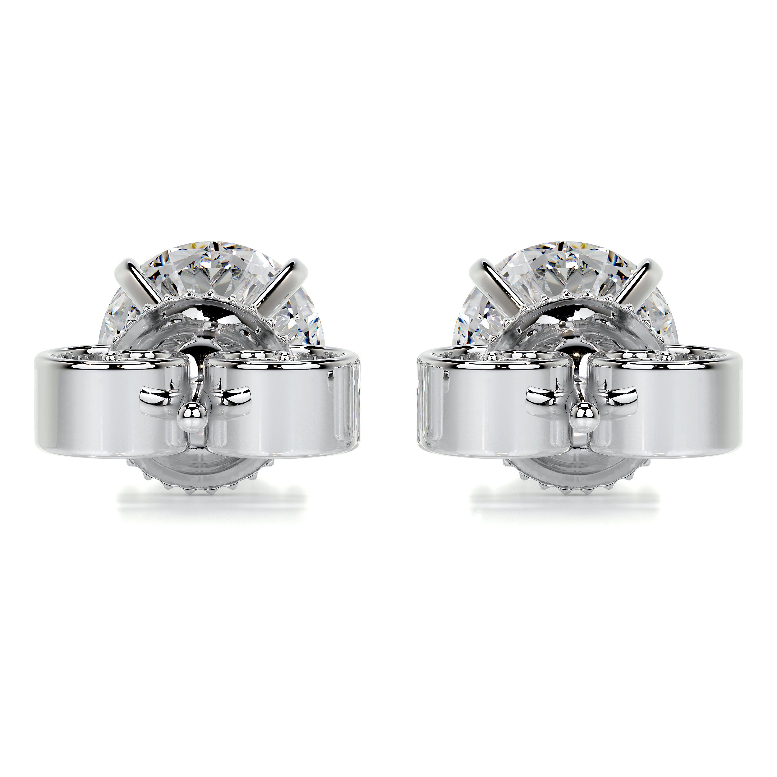 Allen Diamond Earrings -18K White Gold