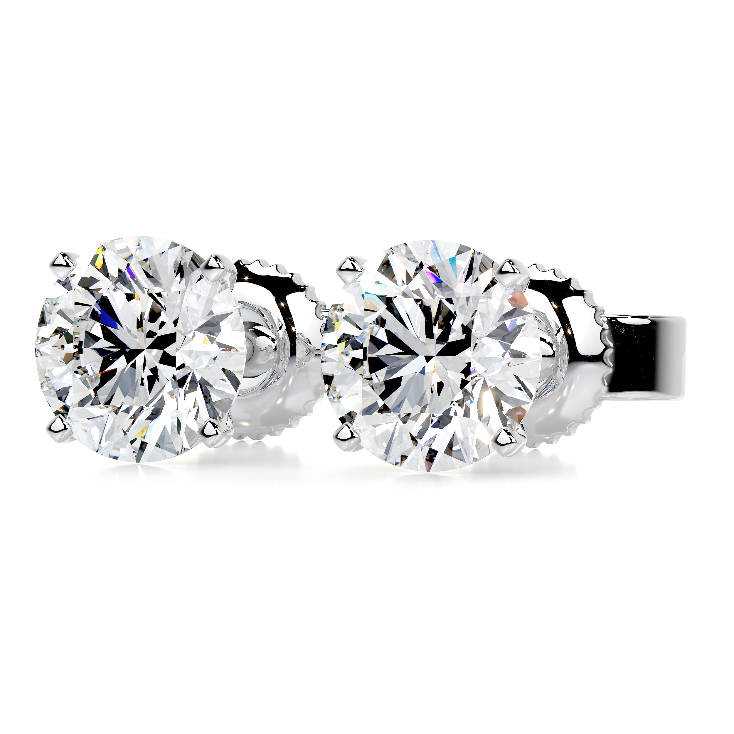 Allen Diamond Earrings -14K White Gold