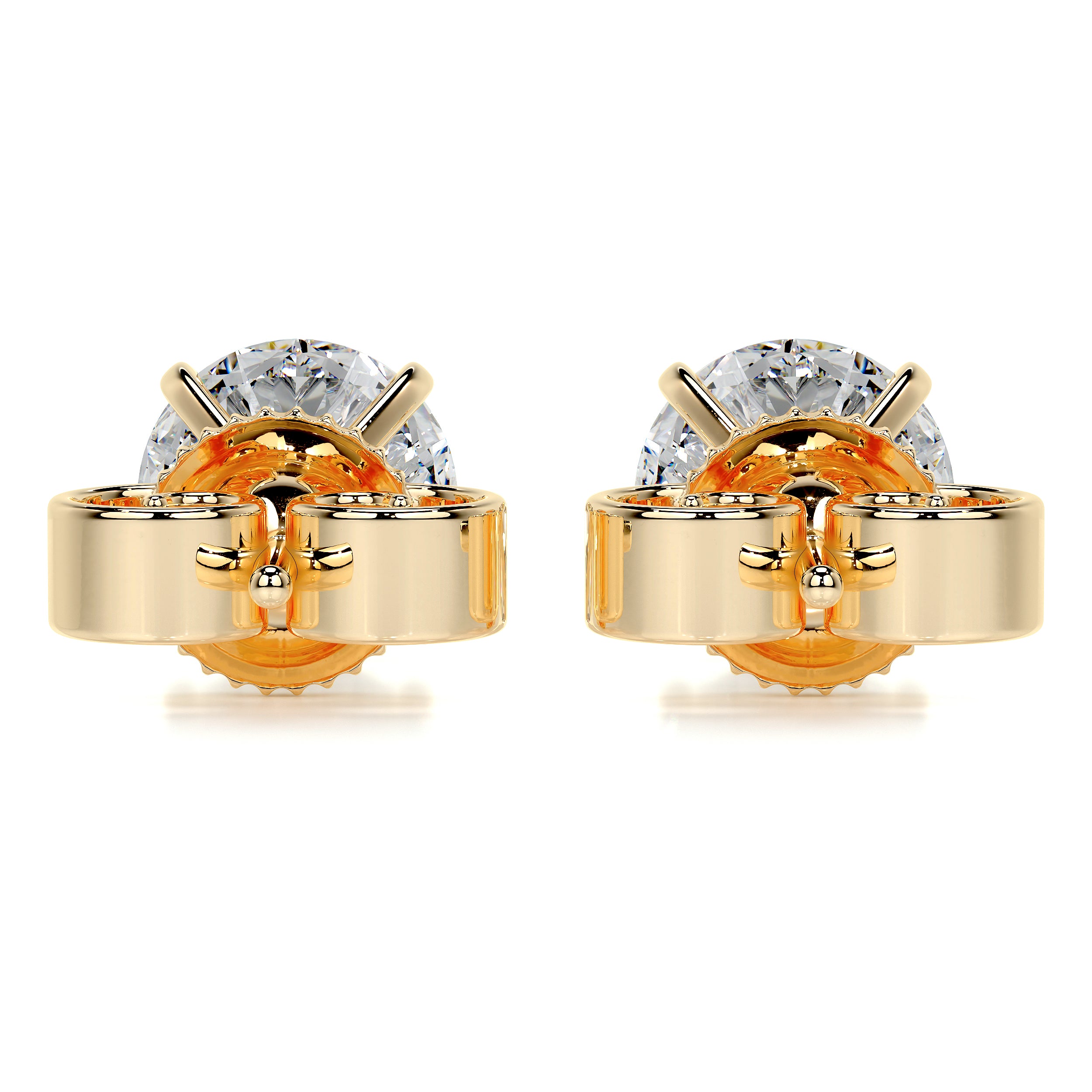 Allen Diamond Earrings -18K Yellow Gold