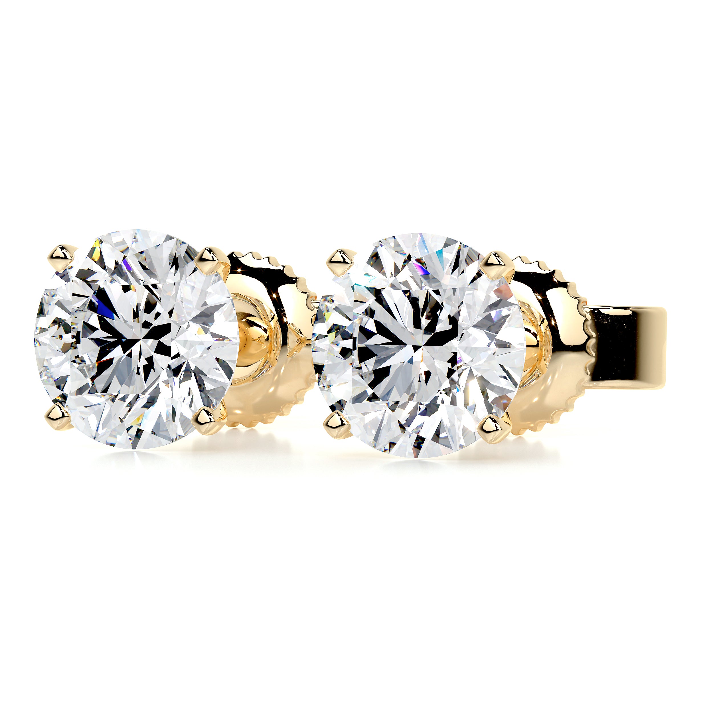 Allen Diamond Earrings -18K Yellow Gold