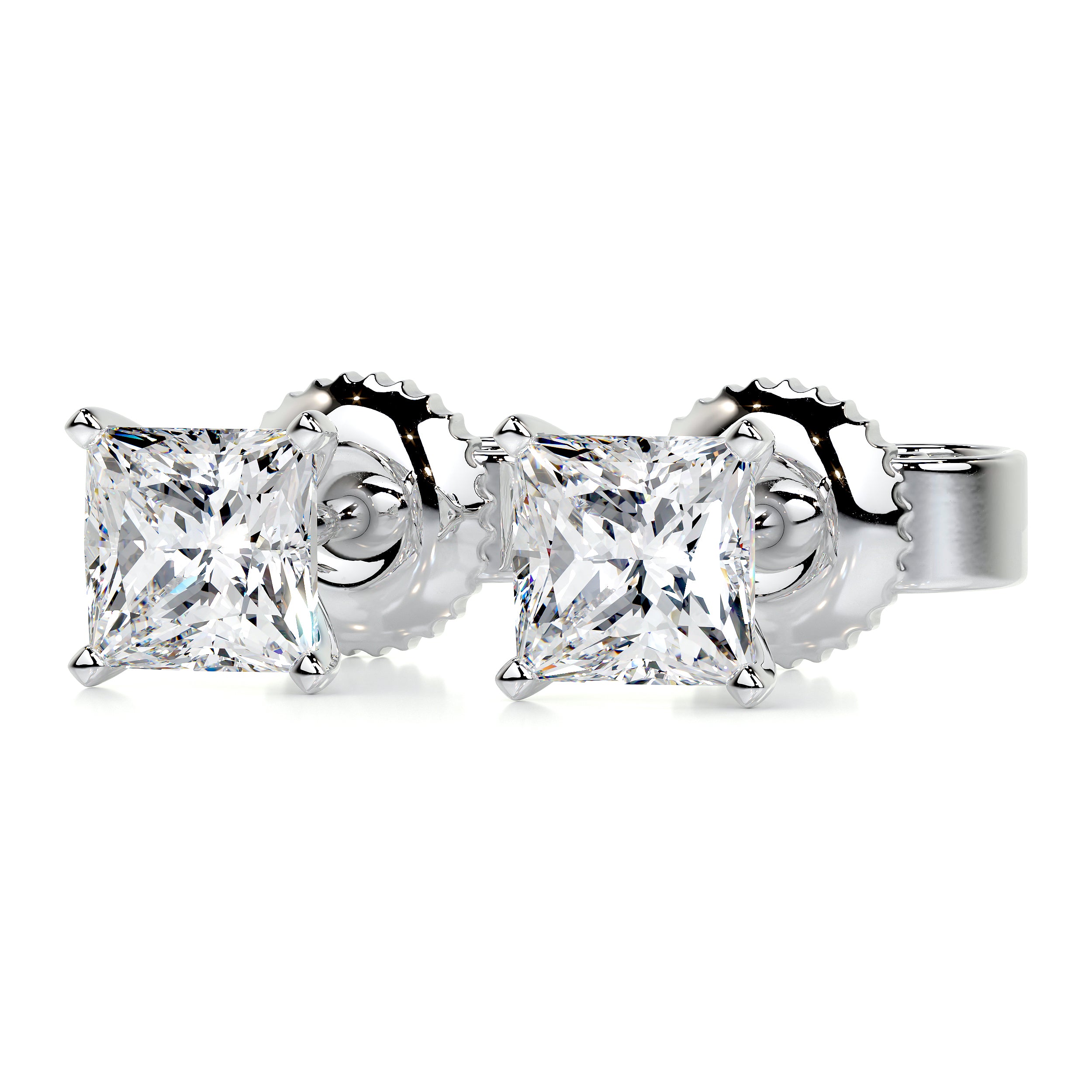 Jamie Diamond Earrings -18K White Gold