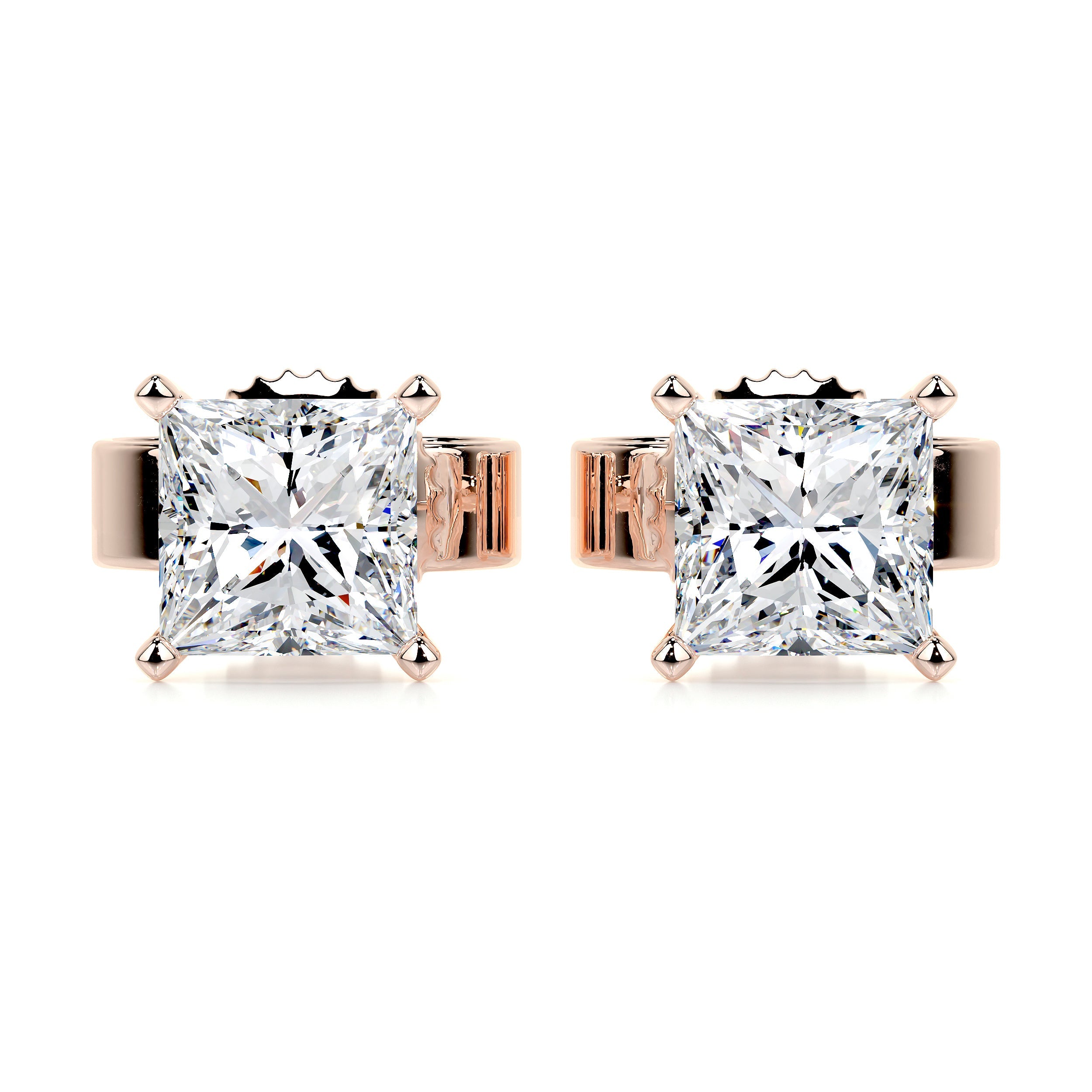Jamie Lab Grown Diamond Earrings -14K Rose Gold