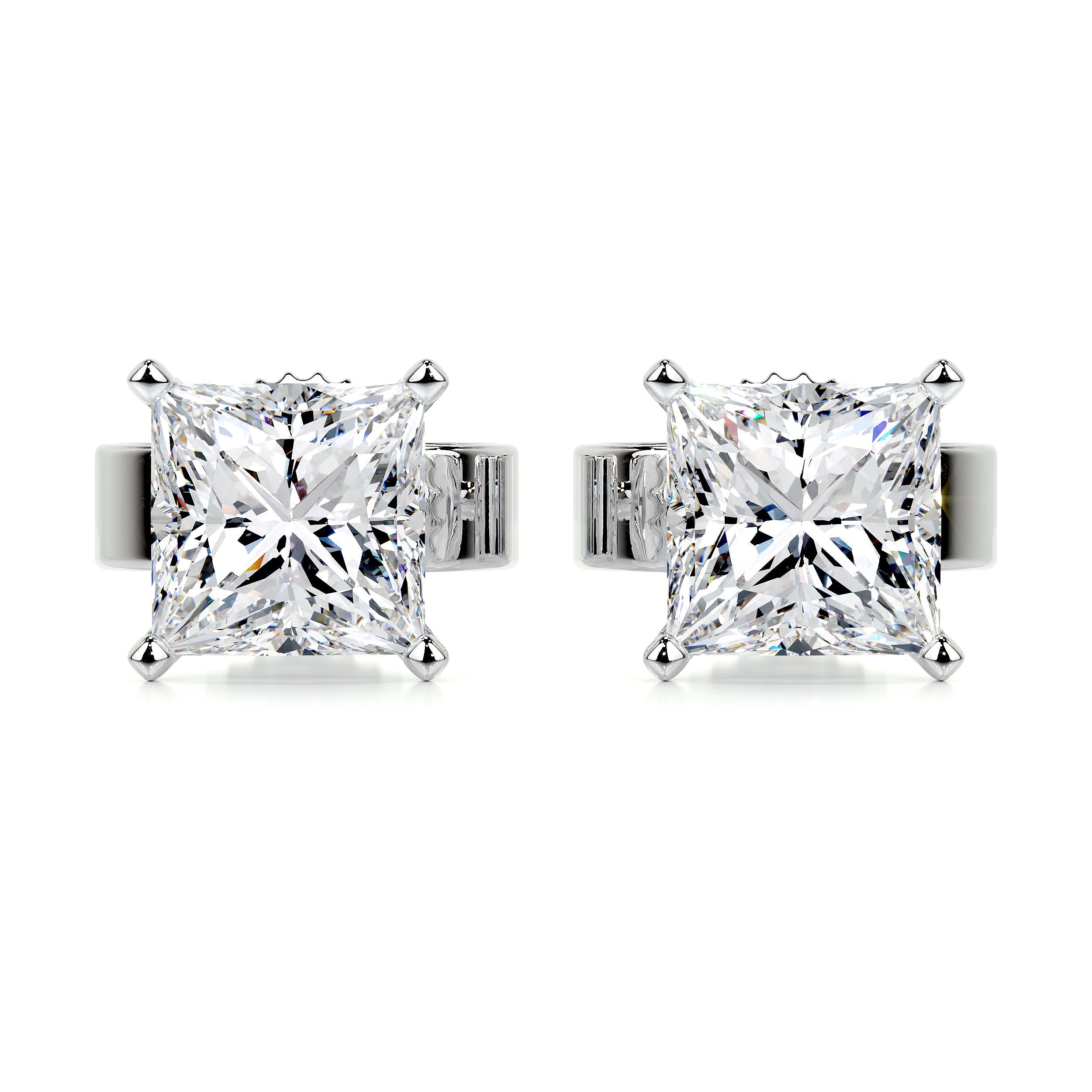 Jamie Lab Grown Diamond Earrings -18K White Gold