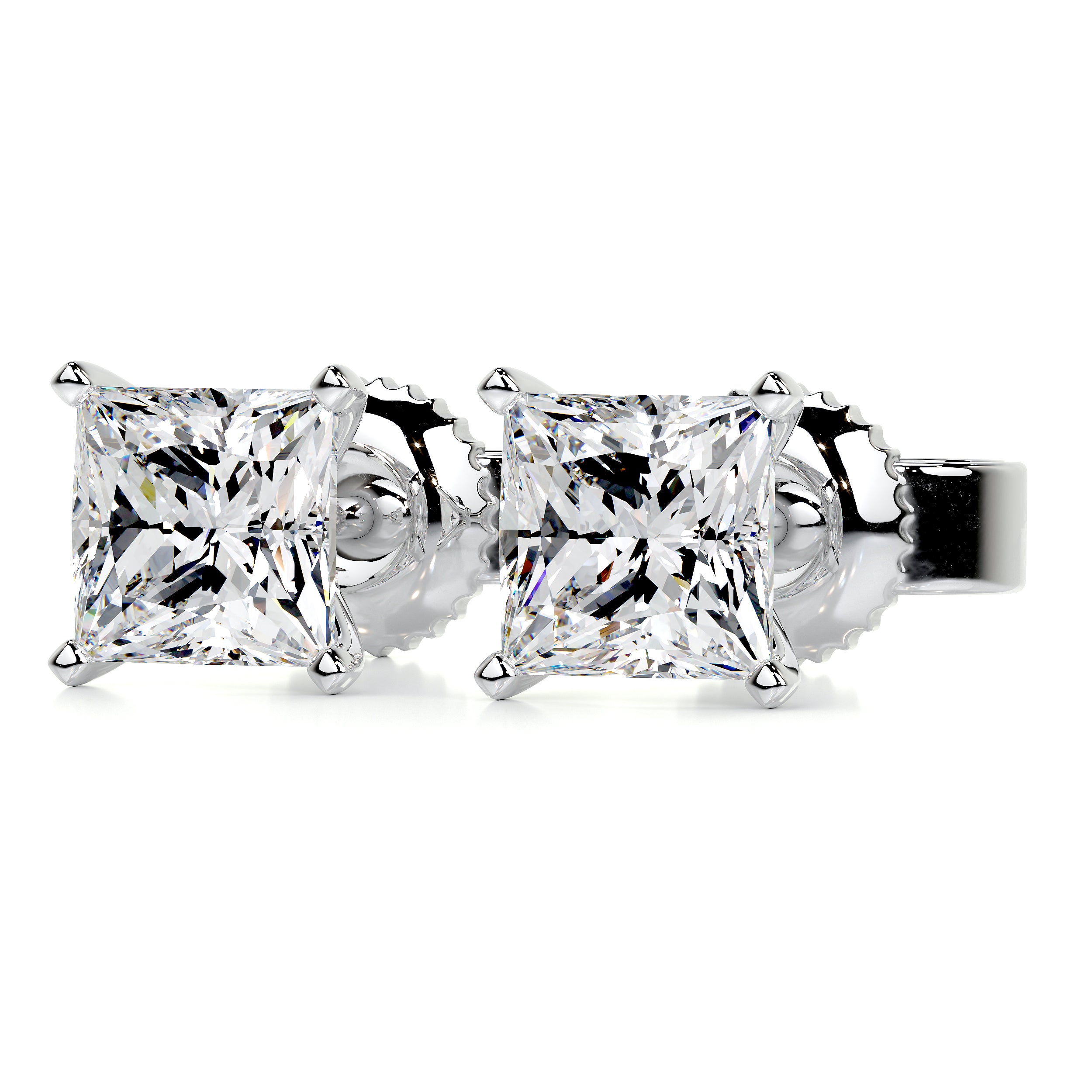 Jamie Lab Grown Diamond Earrings -18K White Gold