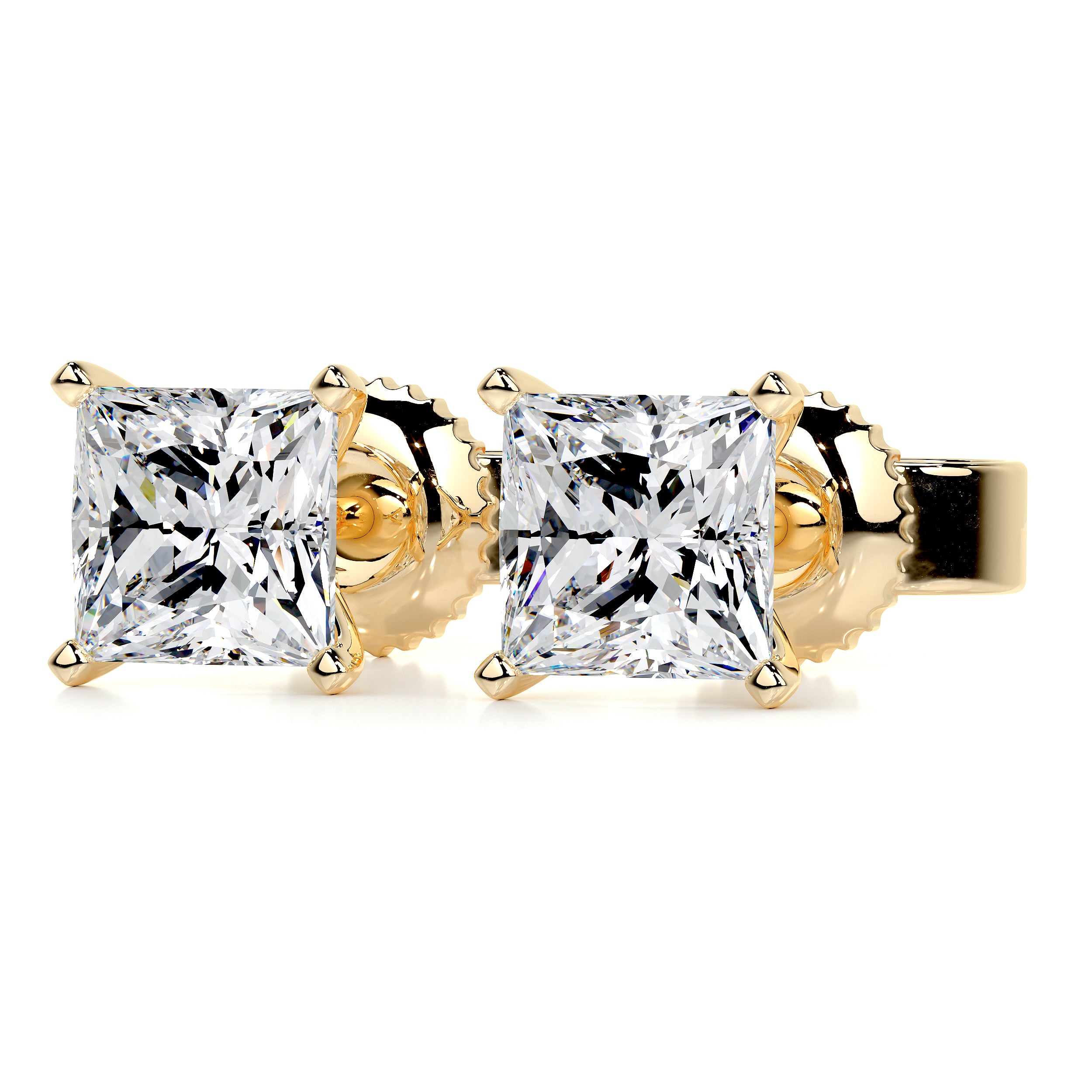 Jamie Diamond Earrings -18K Yellow Gold