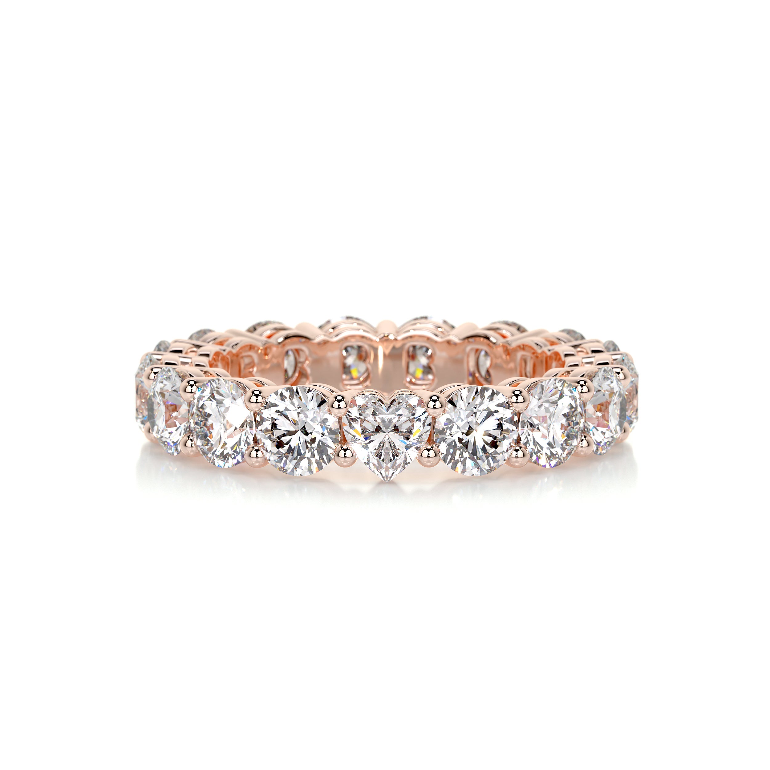 Anne Diamond Wedding Ring -14K Rose Gold