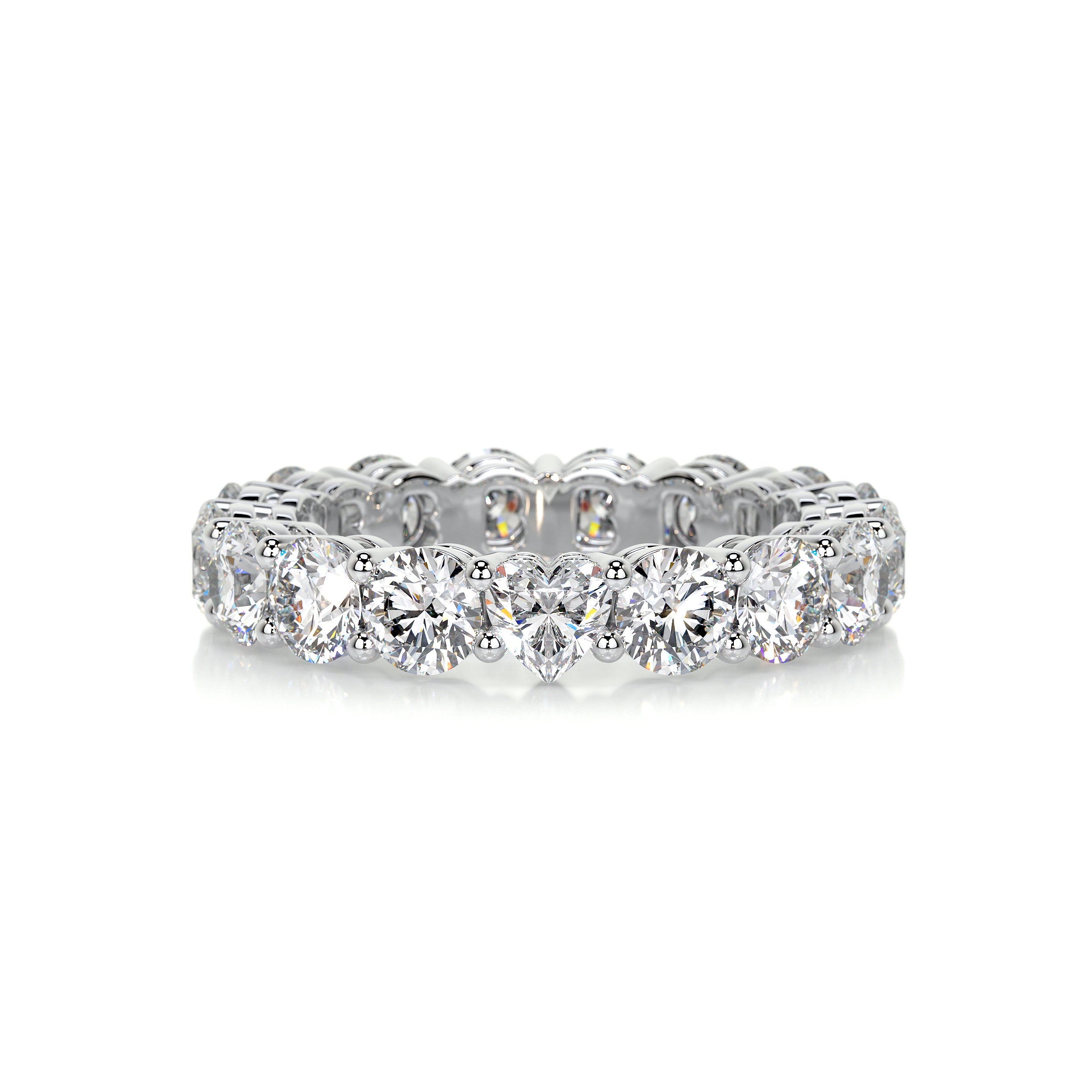 Anne Diamond Wedding Ring -14K White Gold