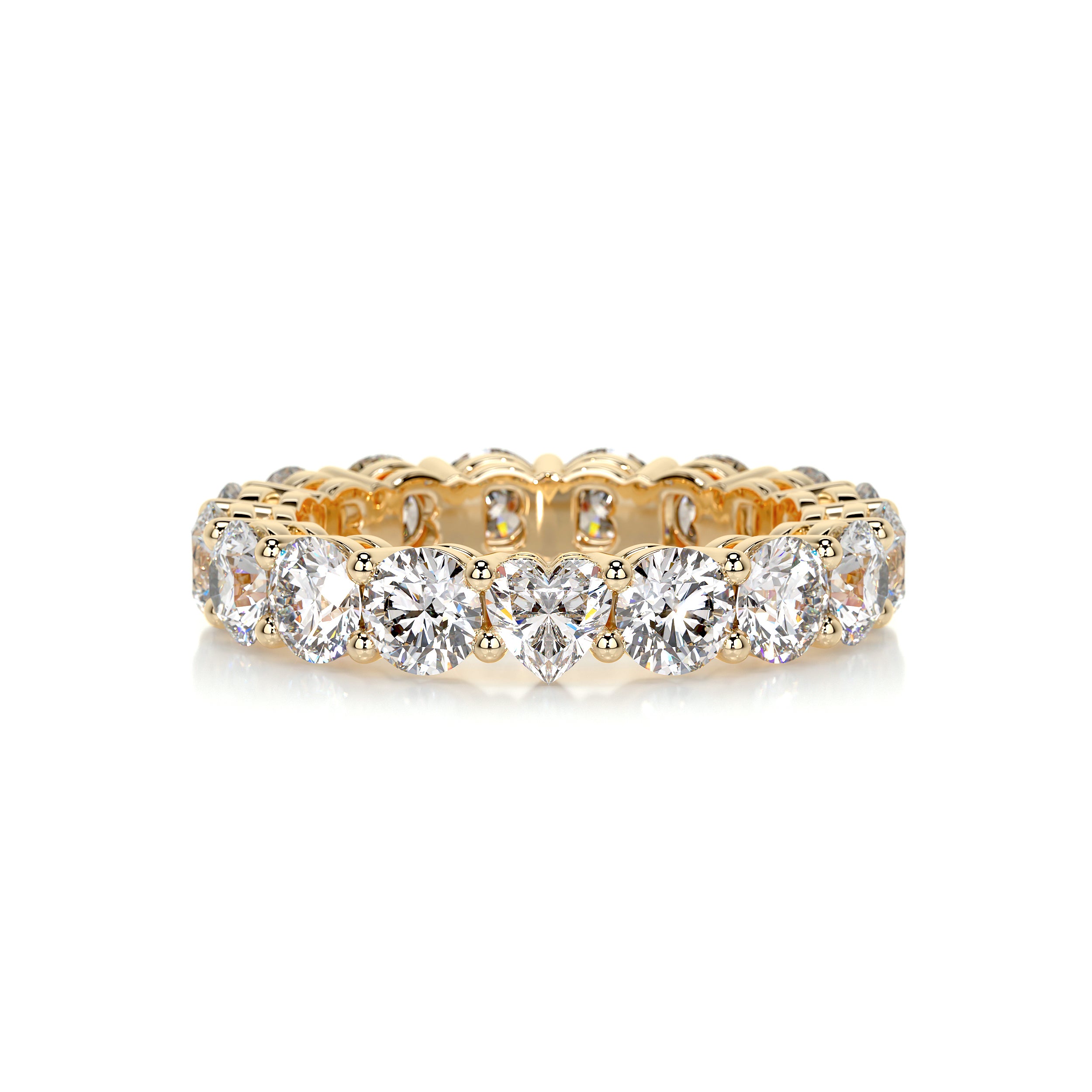 Anne Diamond Wedding Ring -18K Yellow Gold