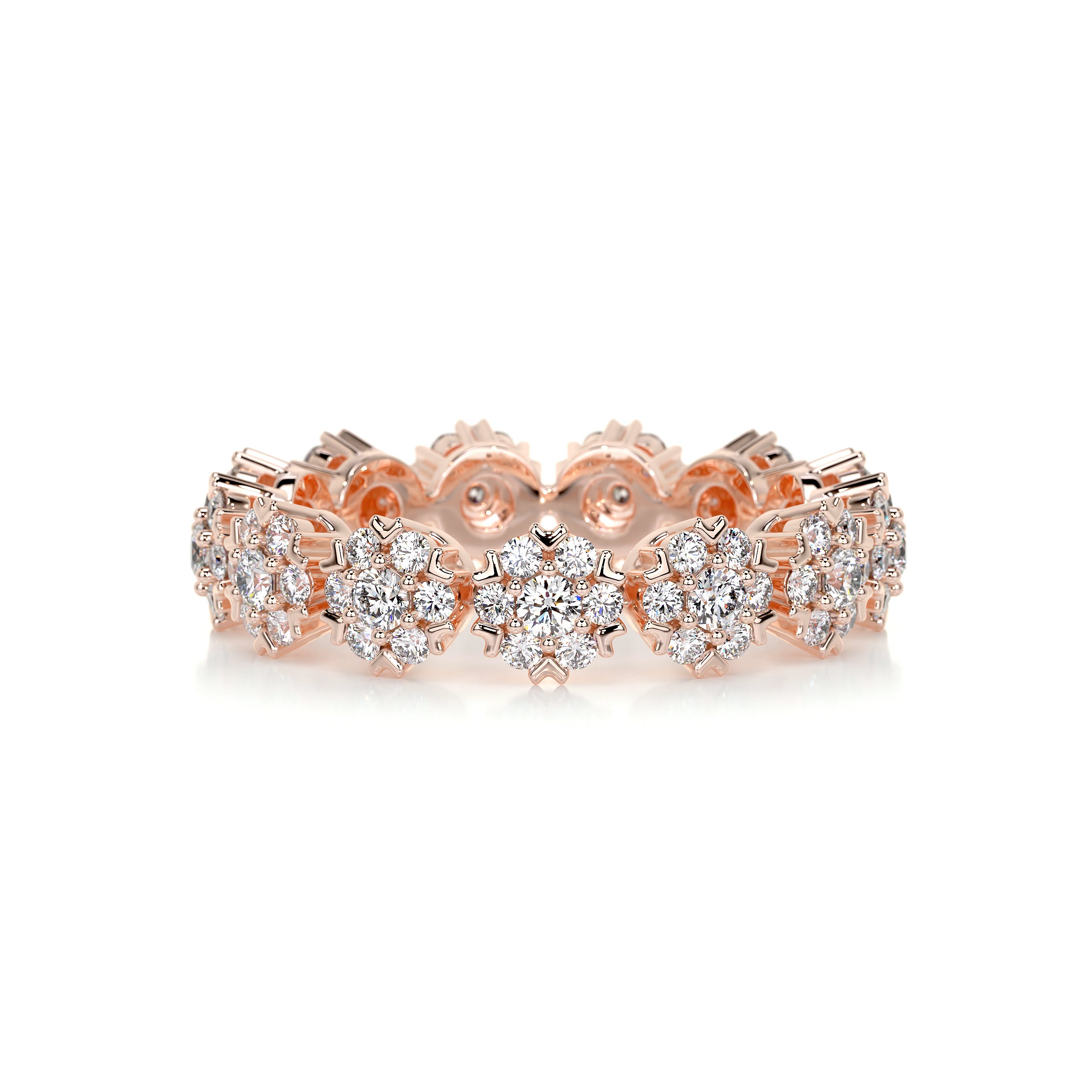Holly Diamond Wedding Ring (1 Carat) -14K Rose Gold