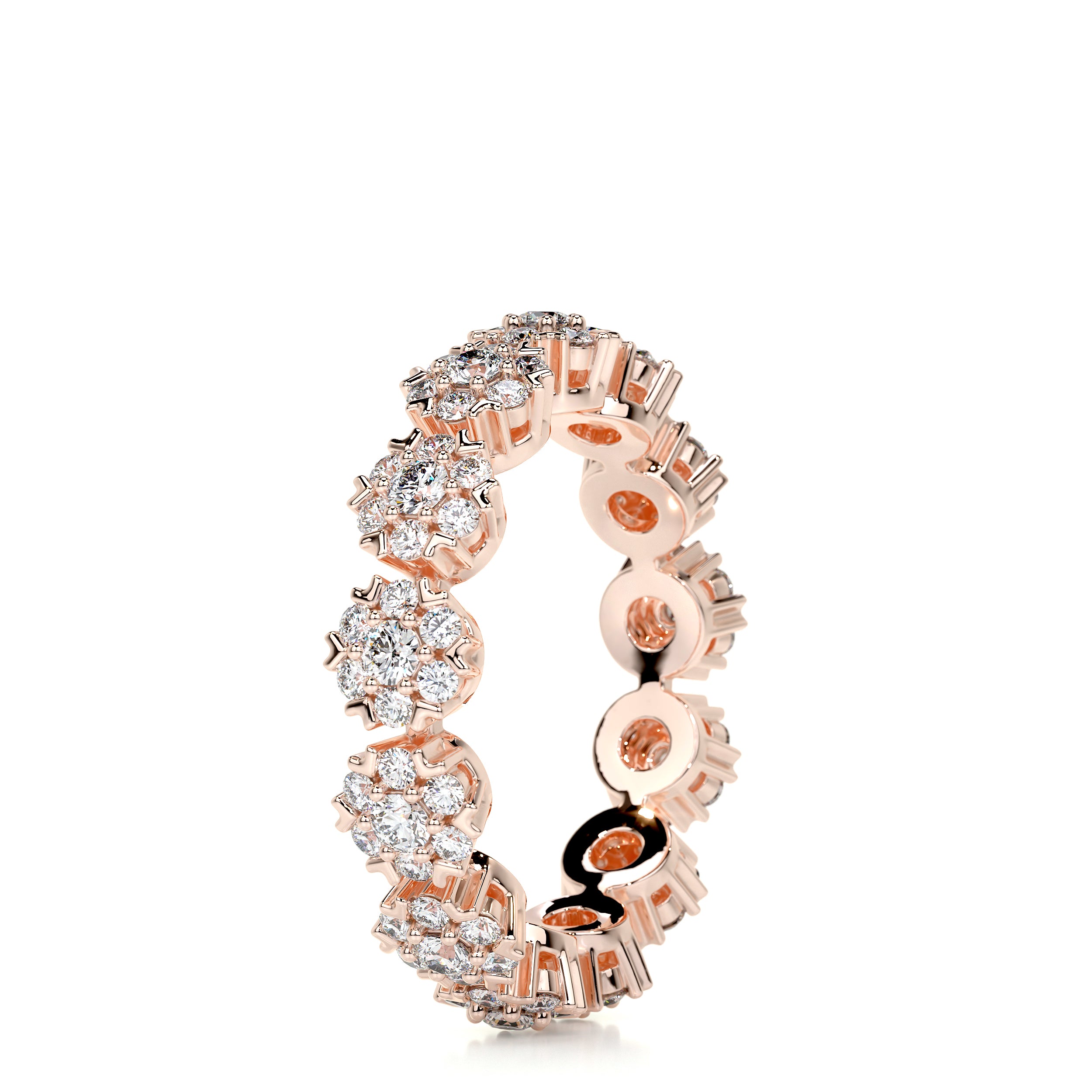 Holly Diamond Wedding Ring (1 Carat) -14K Rose Gold