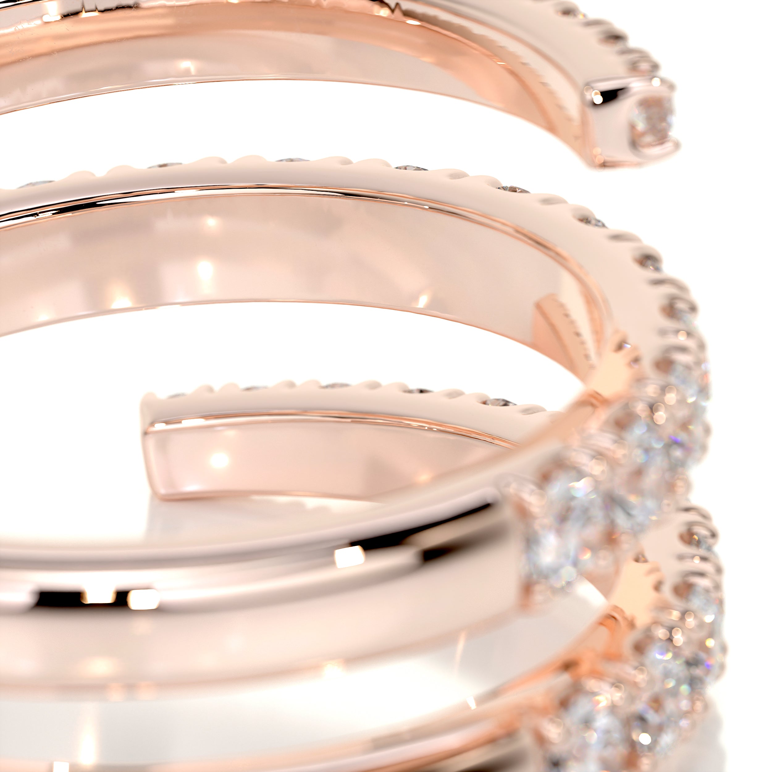 Carrie Diamond Wedding Ring (1 Carat) -14K Rose Gold