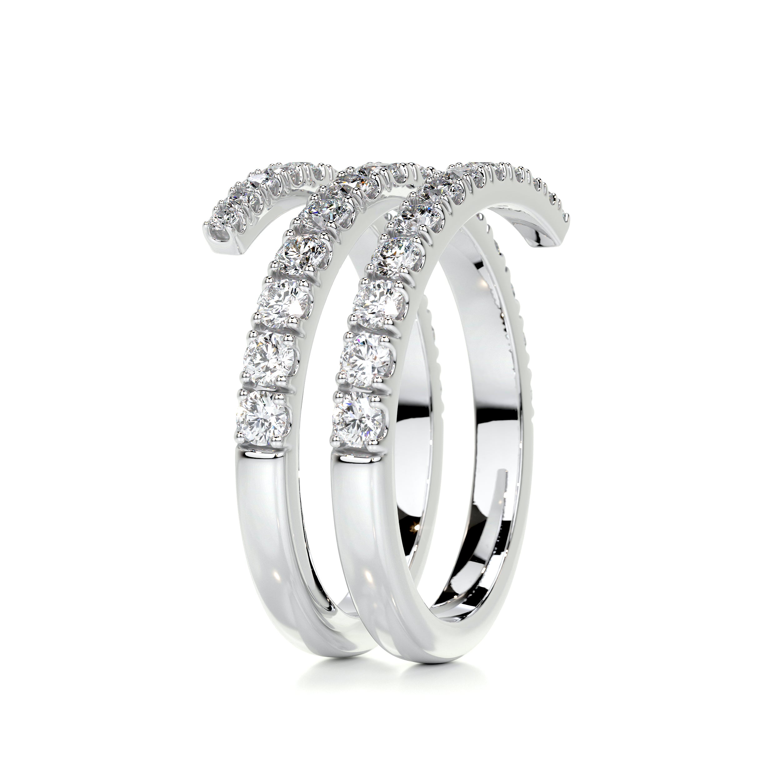 Carrie Diamond Wedding Ring (1 Carat) -Platinum