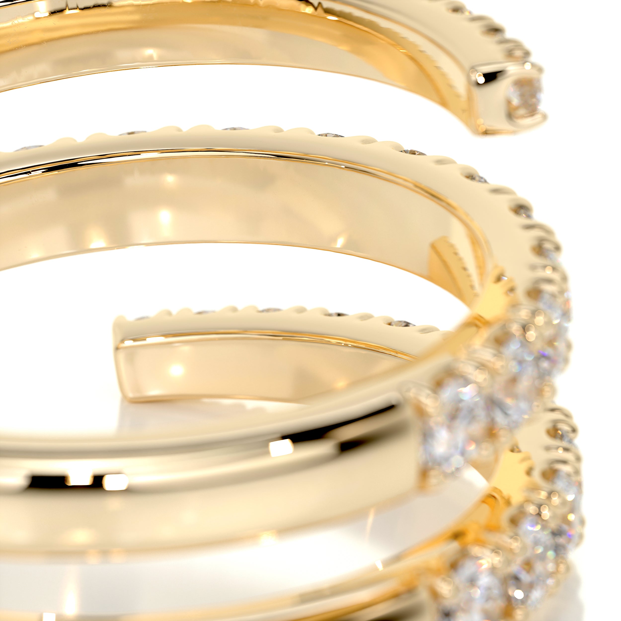 Carrie Diamond Wedding Ring (1 Carat) -18K Yellow Gold