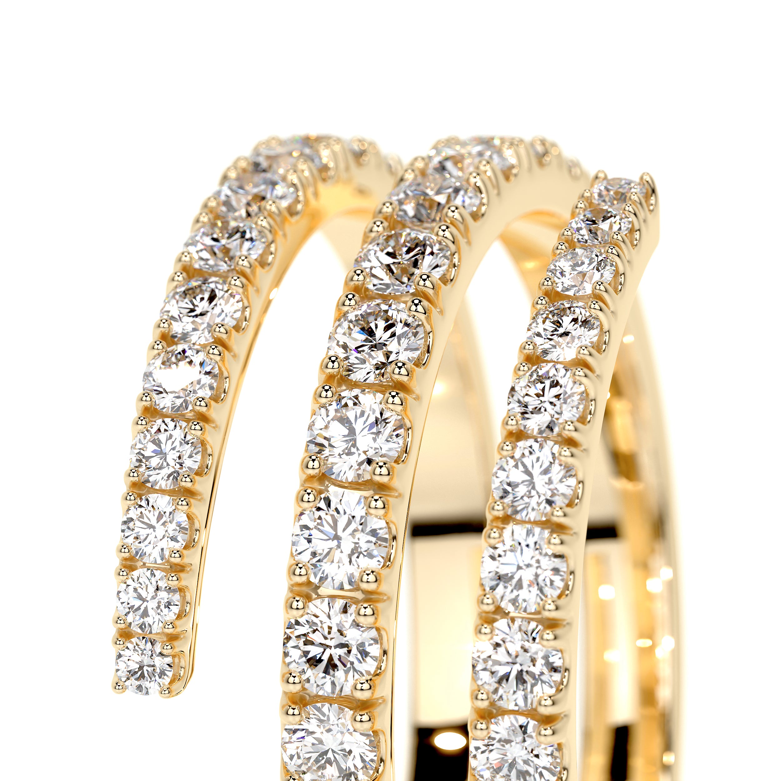 Carrie Lab Grown Diamond Wedding Ring   (1 Carat) -18K Yellow Gold