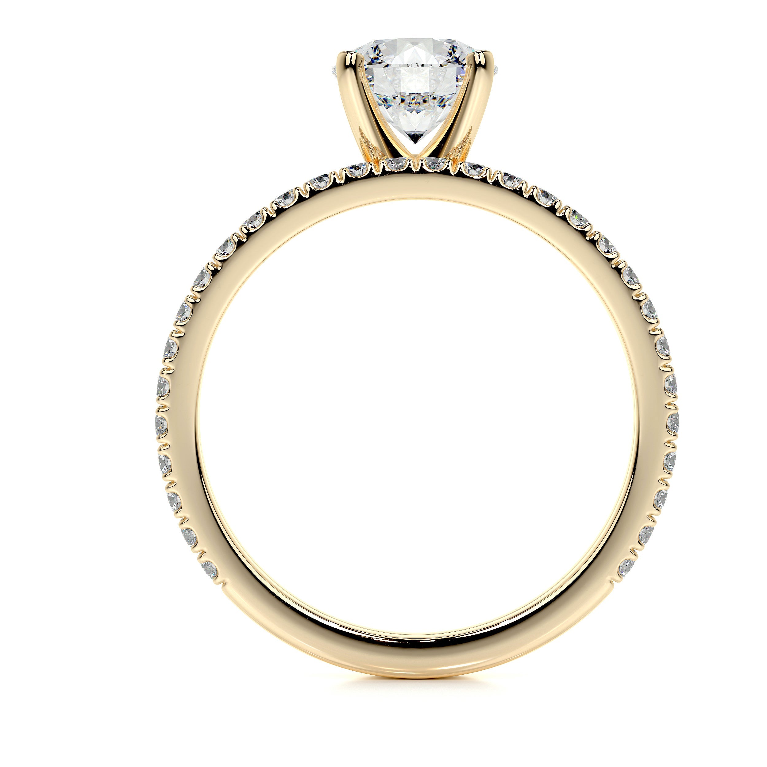 Stephanie Lab Grown Diamond Bridal Set -18K Yellow Gold