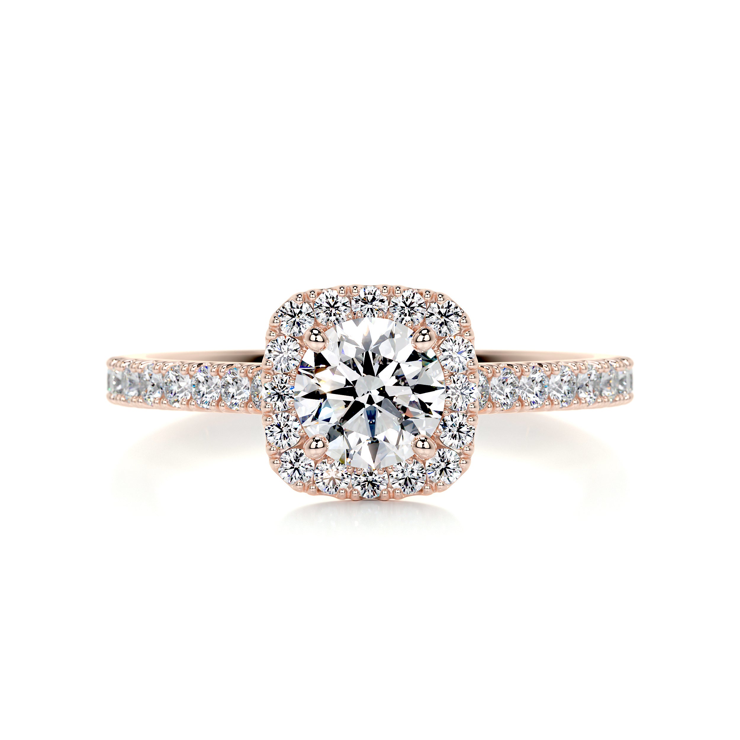 Claudia Diamond Engagement Ring -14K Rose Gold