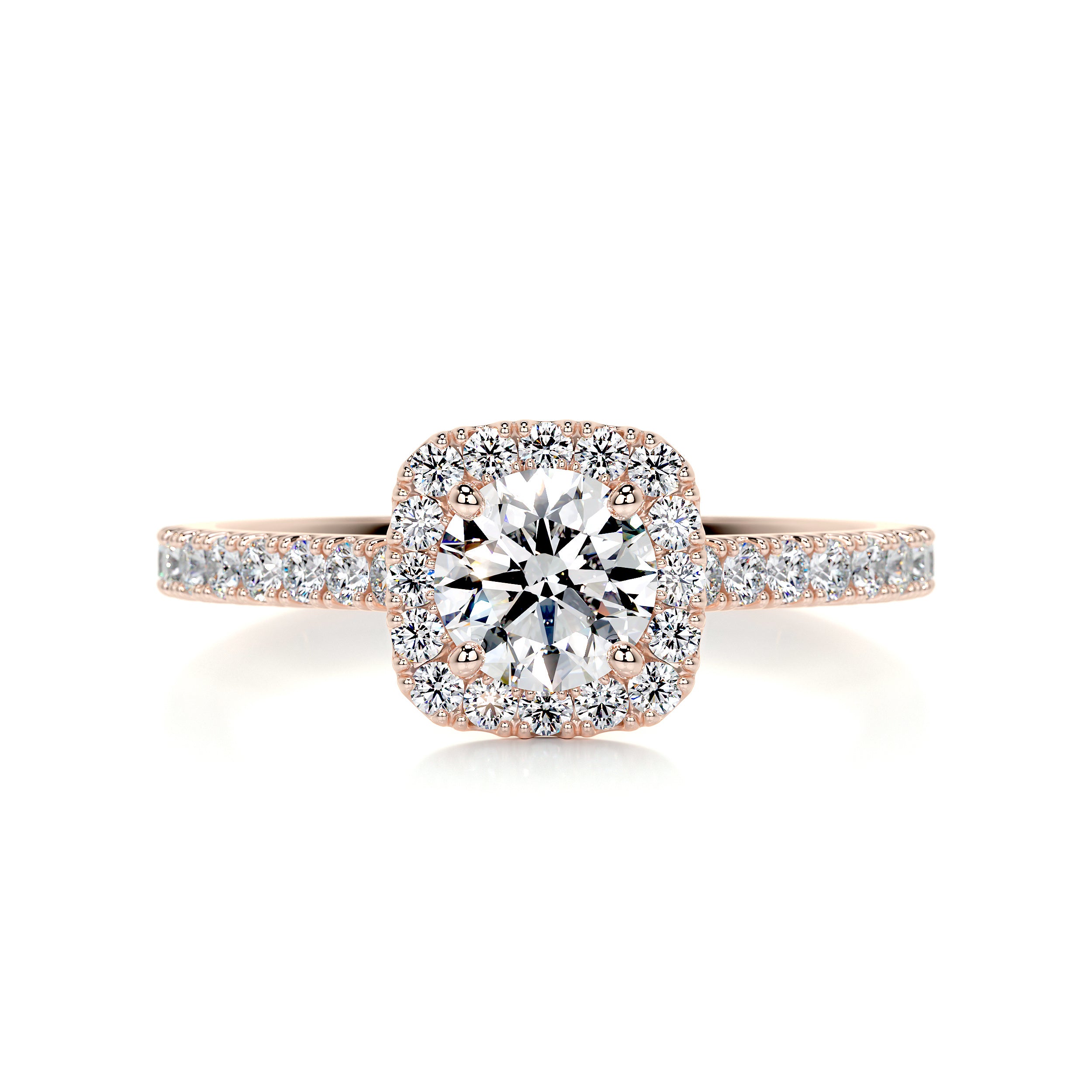 Claudia Diamond Engagement Ring -14K Rose Gold