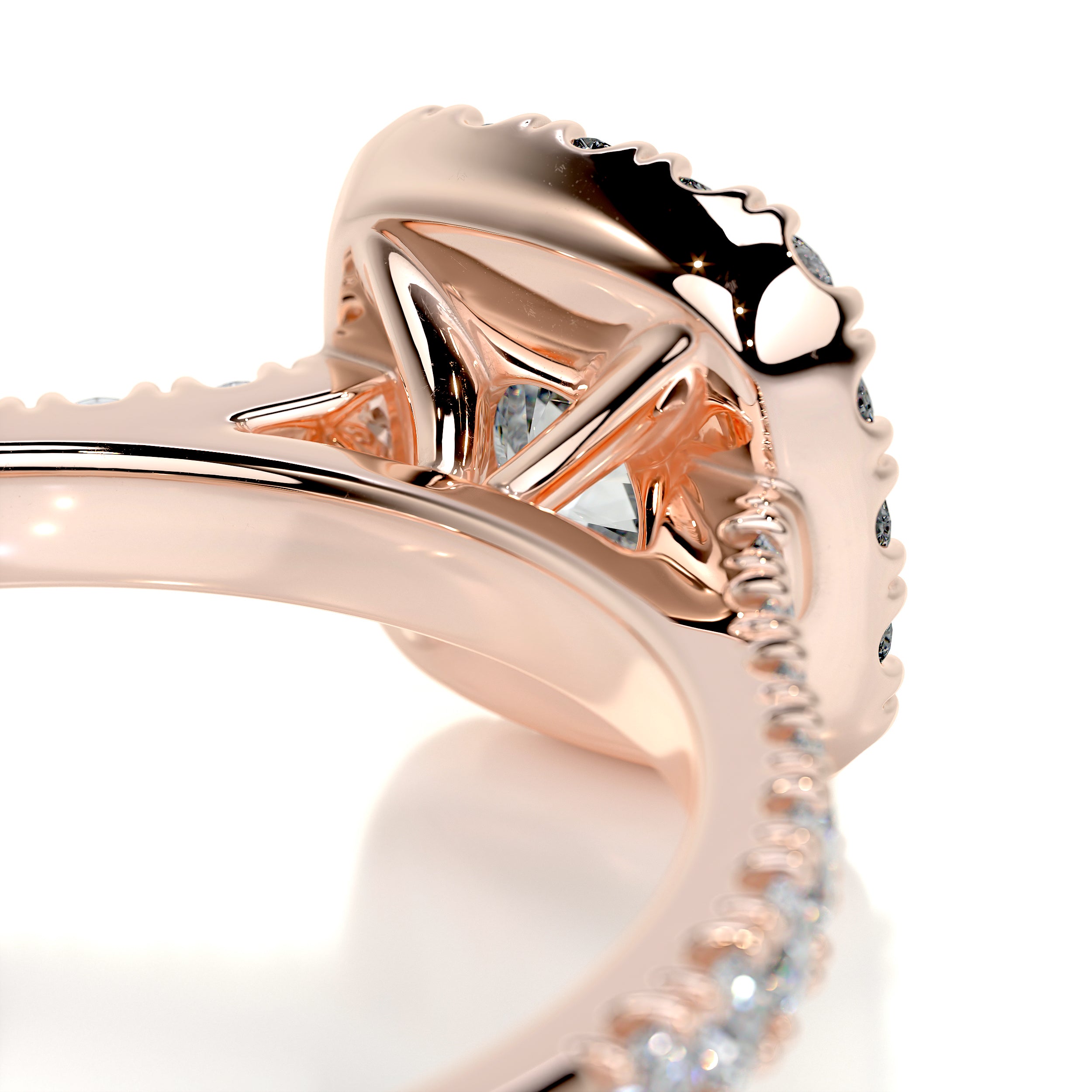 Claudia Diamond Engagement Ring -14K Rose Gold