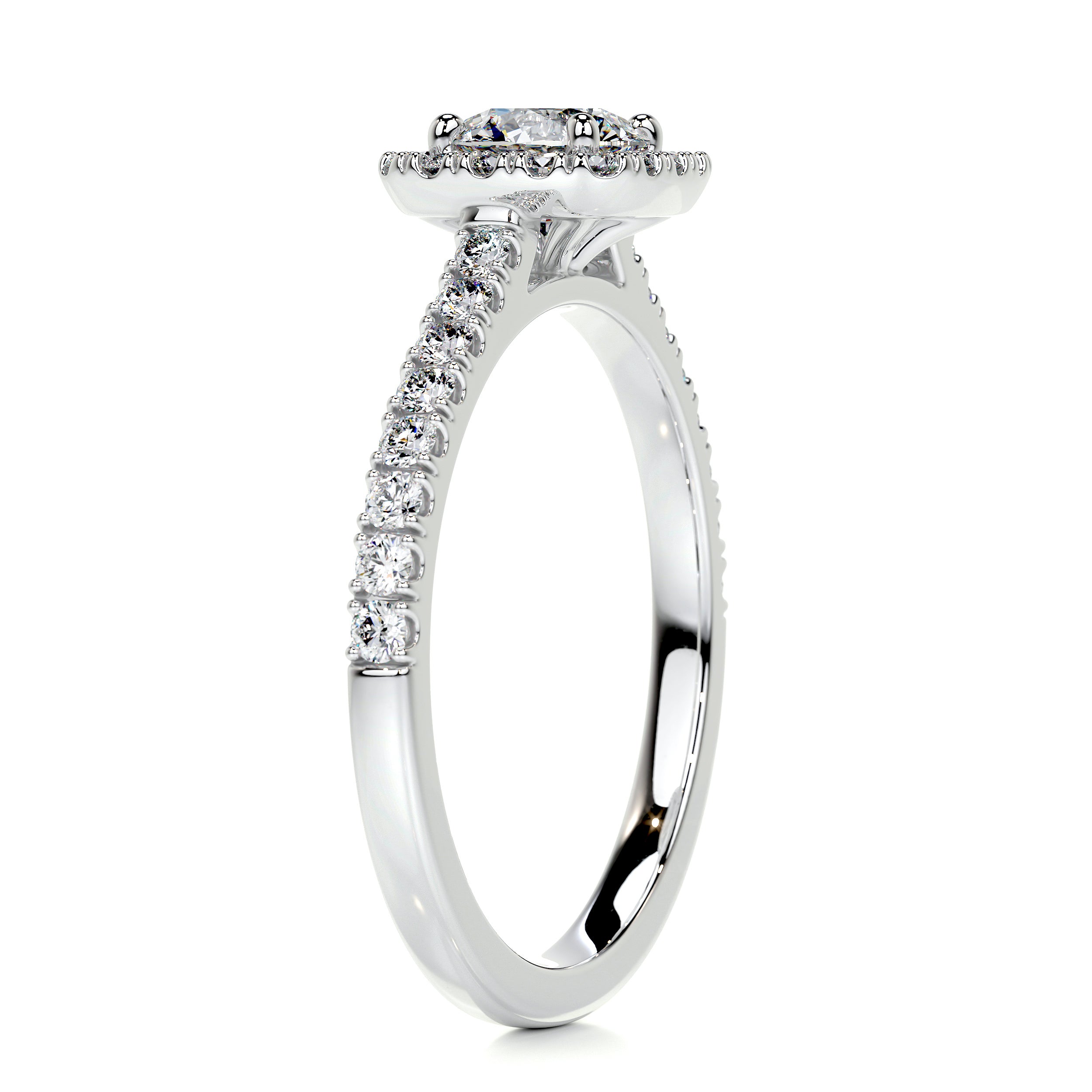 Claudia Diamond Engagement Ring -14K White Gold