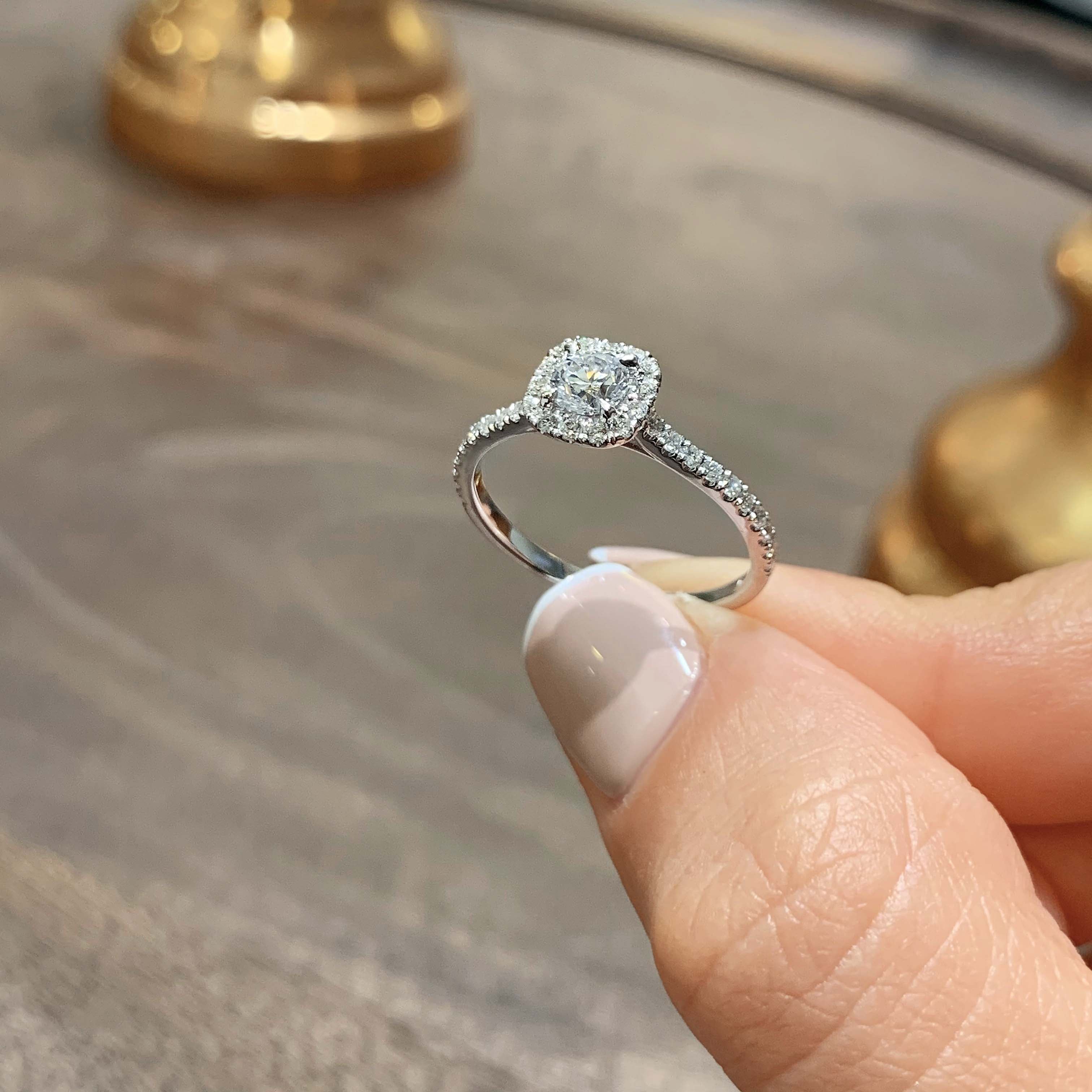 Claudia Lab Grown Diamond Ring (0.70 Carat) -14K White Gold