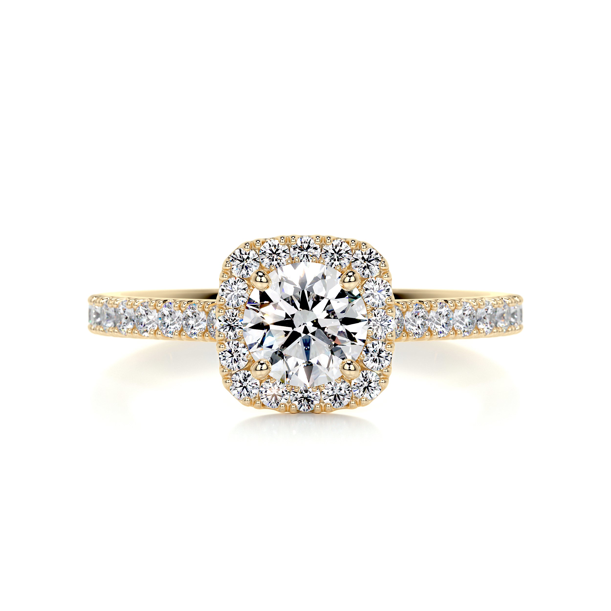 Claudia Diamond Engagement Ring -18K Yellow Gold